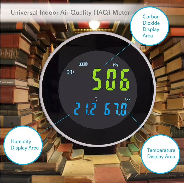 Pyle Smart Indoor Air Quality Monitor - Digital Hygrometer Thermometer Gauge
