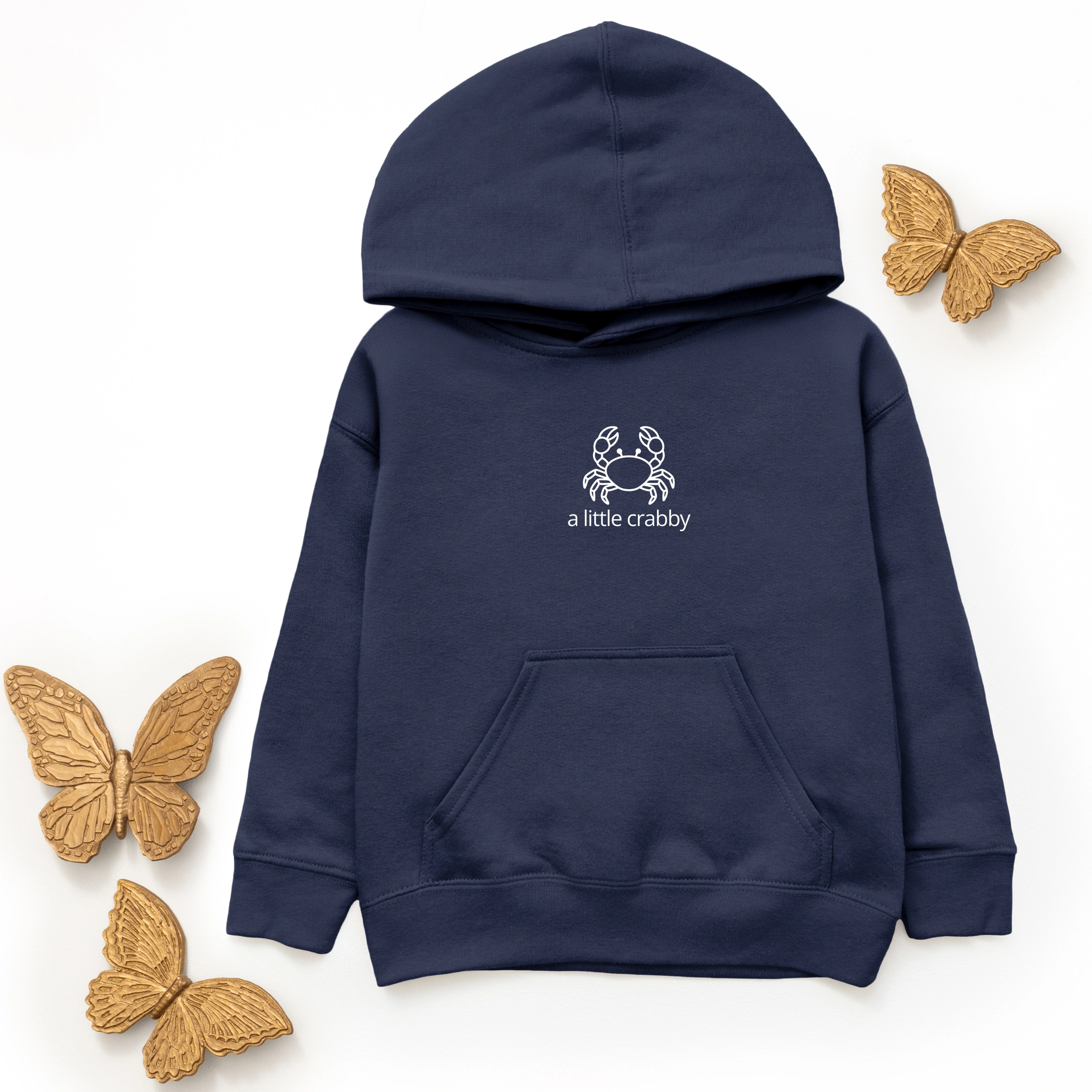 The Juniper Shop - A Little Crabby Outline Youth Graphic Hoodie