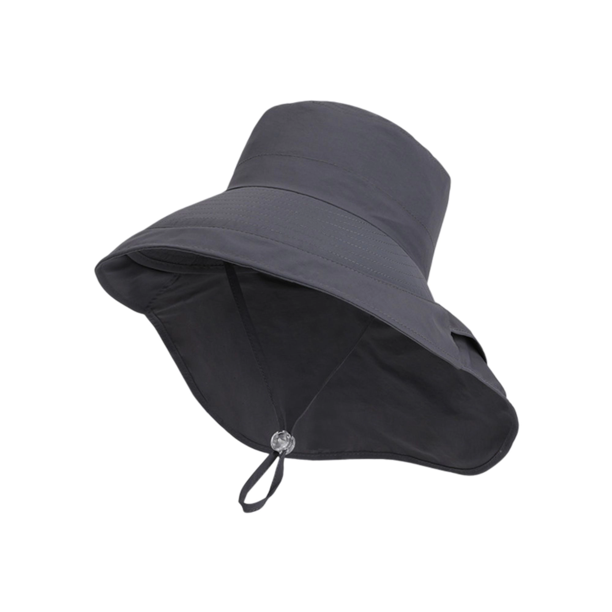 Anna-Kaci Women's Wide Brim Sun Hat with Neck Flap Ponytail Opening Water Resistant Outdoor for Women