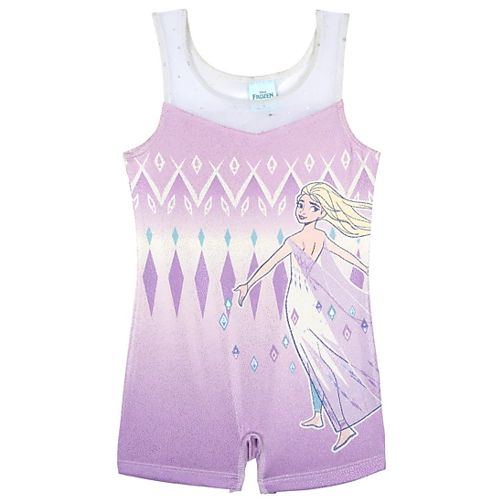 Disney Girls' Sleeveless Gymnastics One Piece Romper