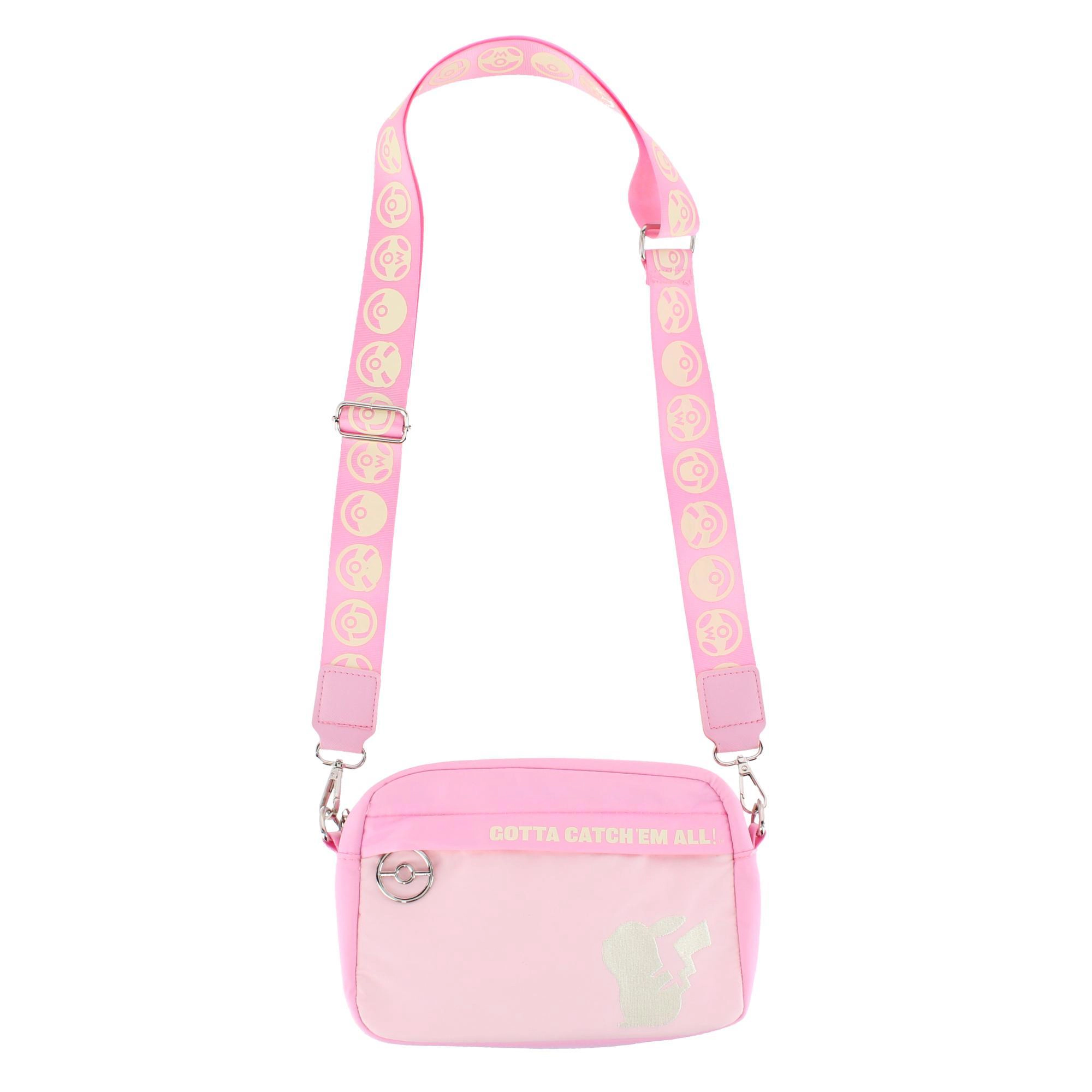 CTM Young Adult Pink Pikachu Crossbody Adjustable Belt Bag