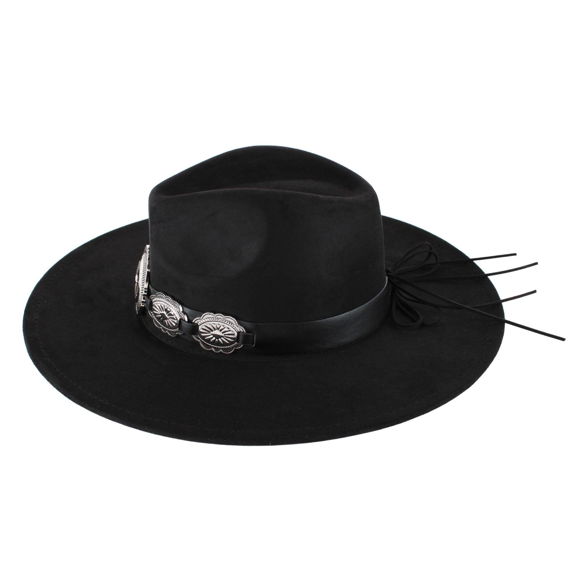CTM Women's Large Concho Western Fedora