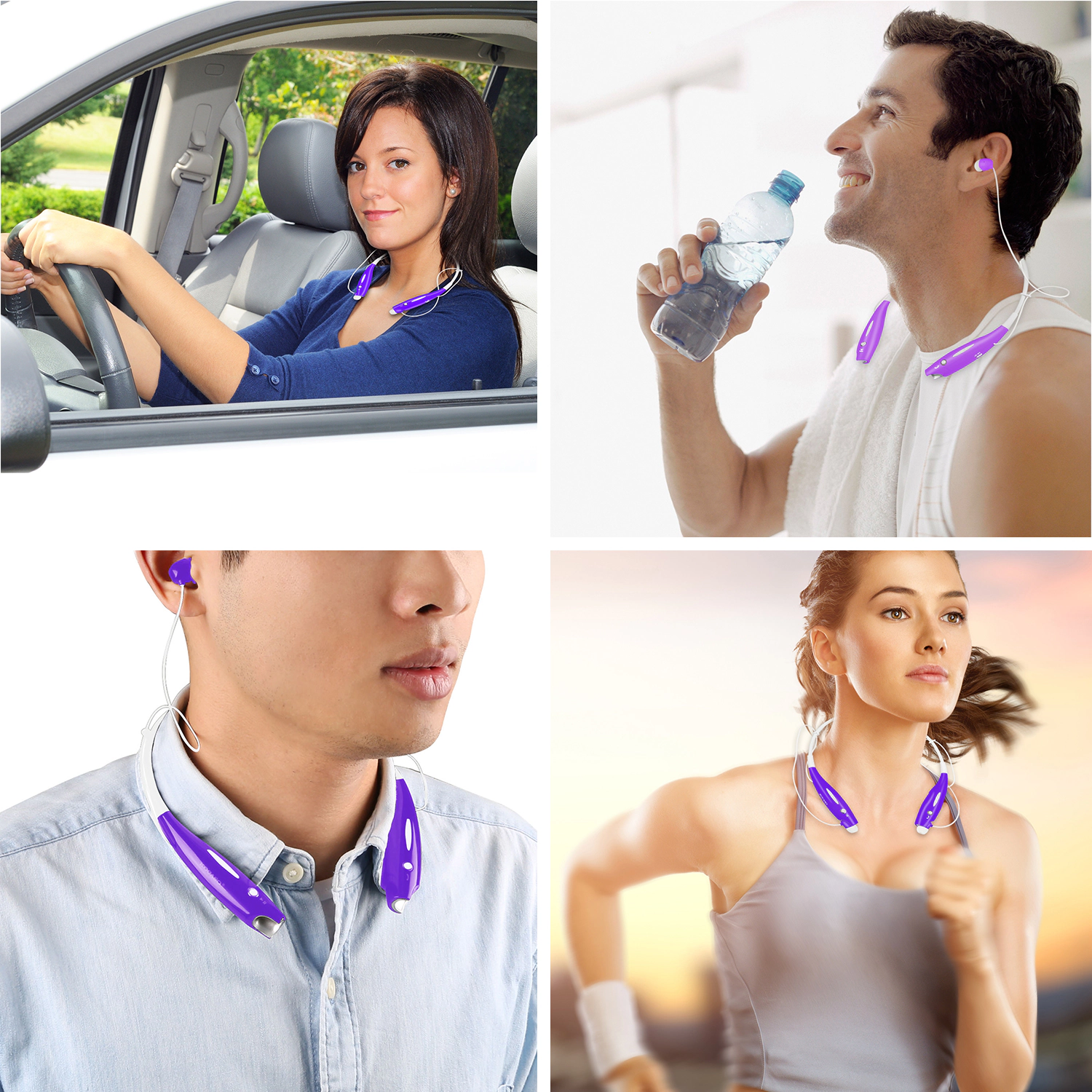 GBruno Wireless Magnetic Neckband Headphones