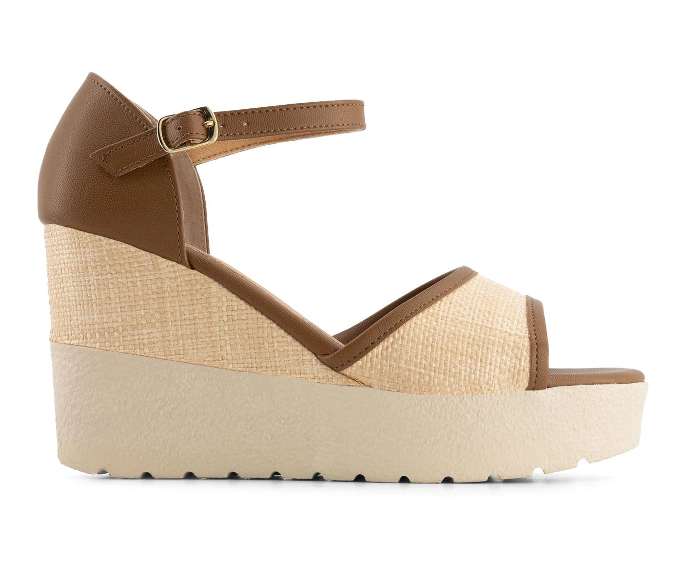 Andrea Womens Wedge And Platform Ankle Strap Sandals