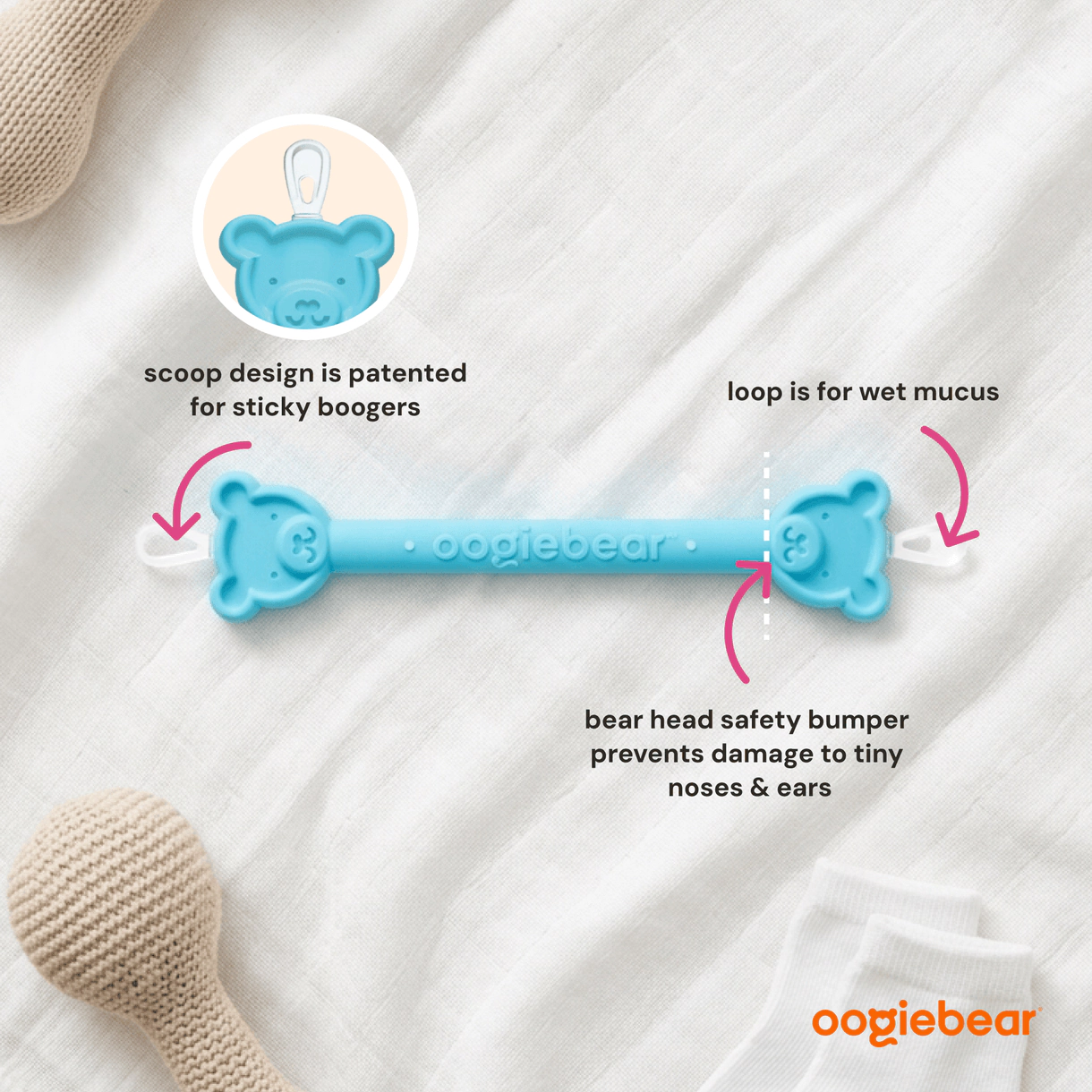 oogiebear All-In-One Baby Nose & Ear Breathing Kit
