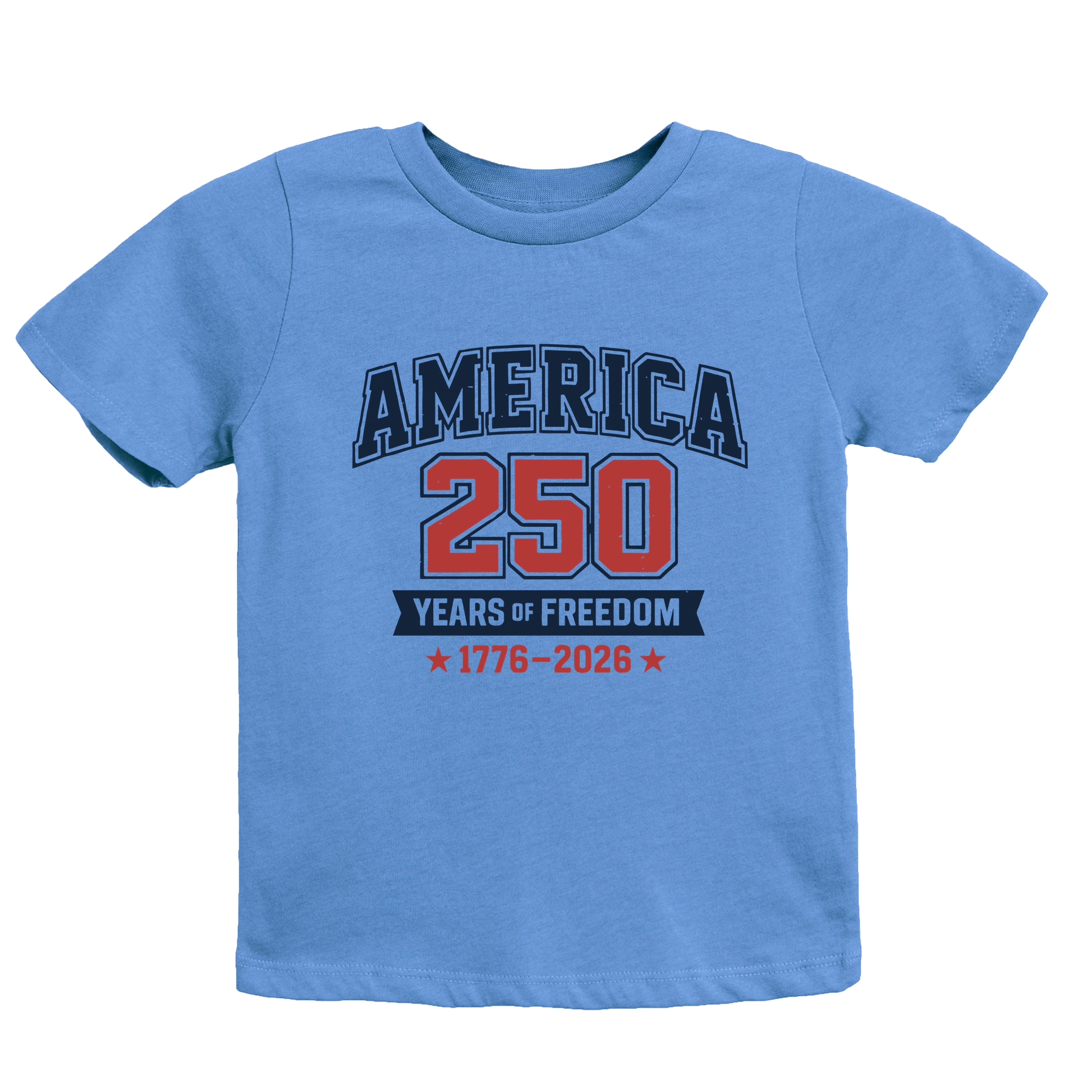 The Juniper Shop - America 250 Years of Freedom Varsity Youth Short Sleeve Graphic T-Shirt