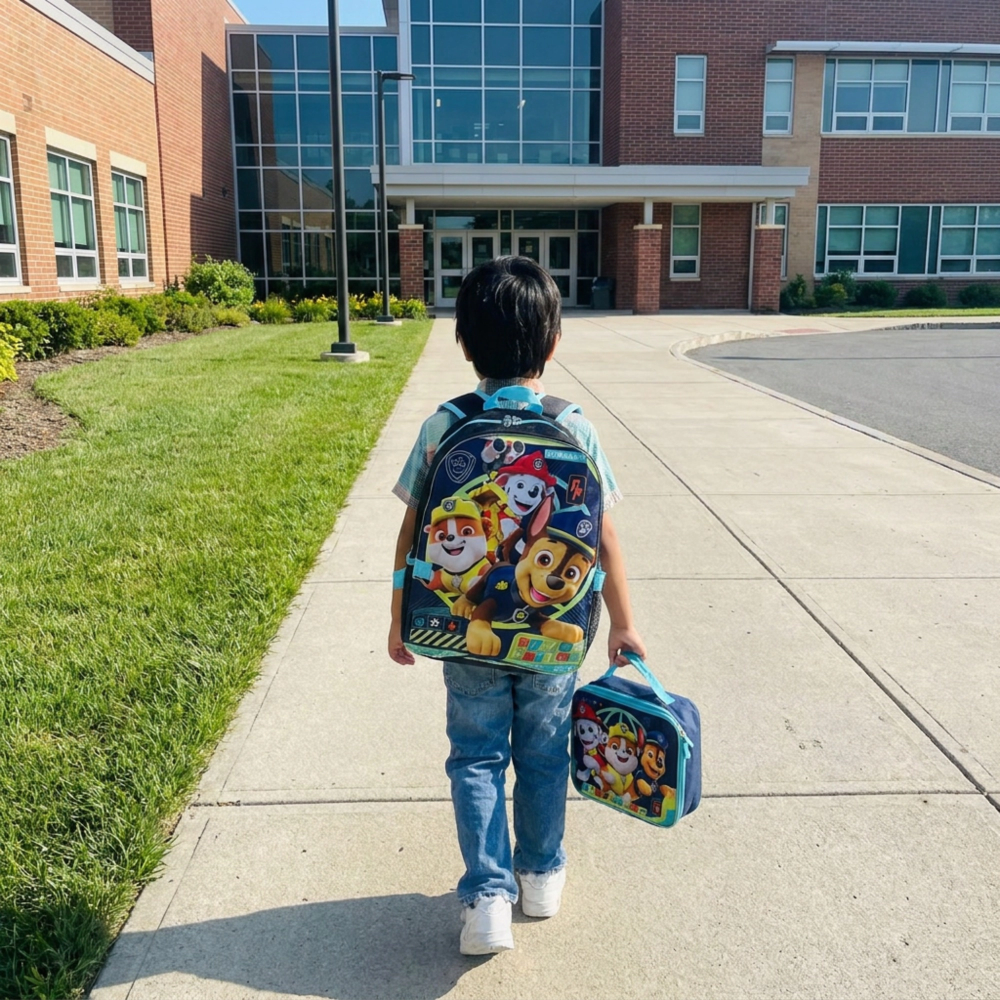 CTM Boy's Paw Patrol Backpack and Lunchbox Set