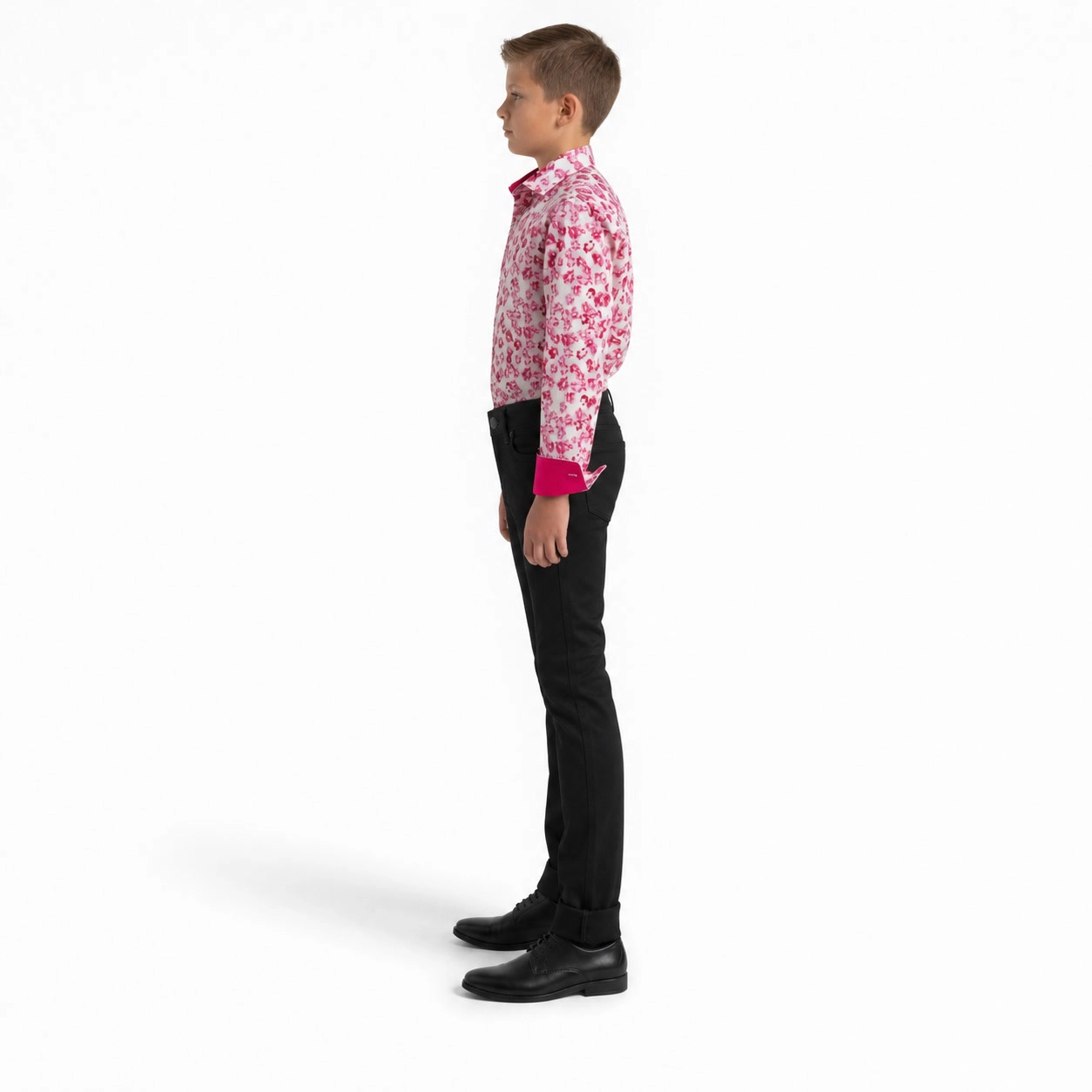 Elie Balleh Boys Slim Fit Floral Button-Down Shirt