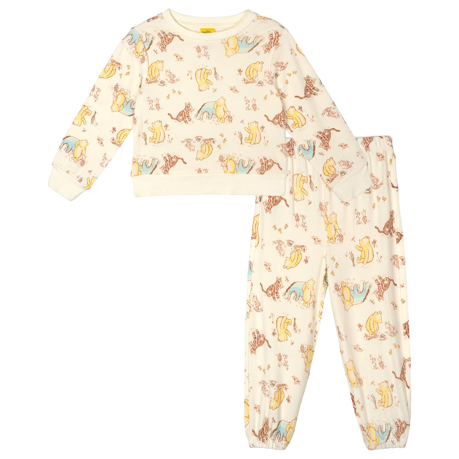 Disney Girls' 2-Piece Sweatshirt and Joggers Set