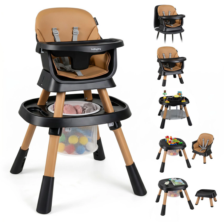 Hivvago 16-in-1 Baby High Chair with Activity Center and Booster Seat for Babies Toddlers
