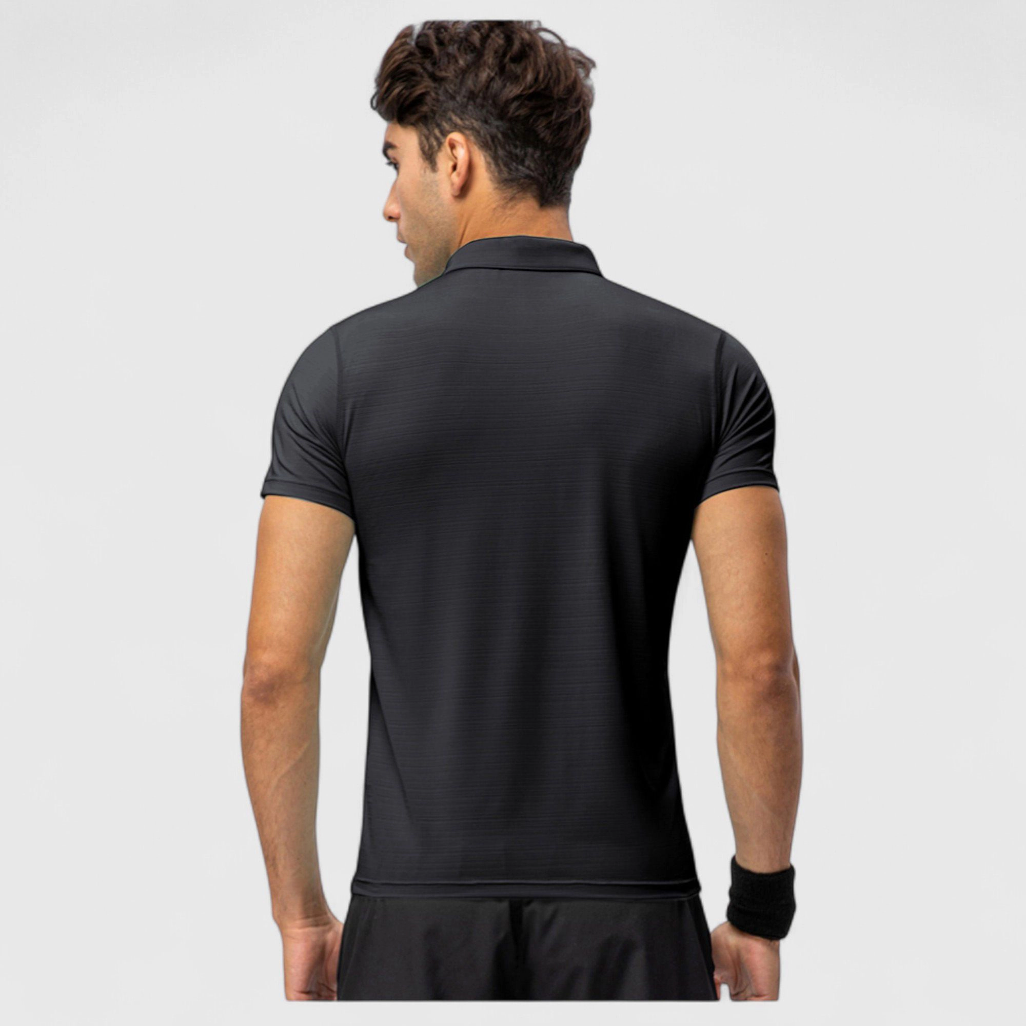 Anna-Kaci Men's Athletic Fit Polo Shirt with Short Sleeves and Three-Button Placket for Casual Sport Styling