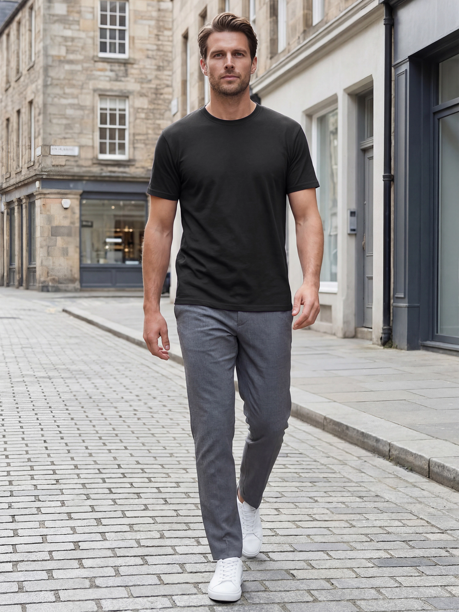 INSPIRE CHIC Men's Cotton Short Sleeve Summer Undershirt T-Shirt
