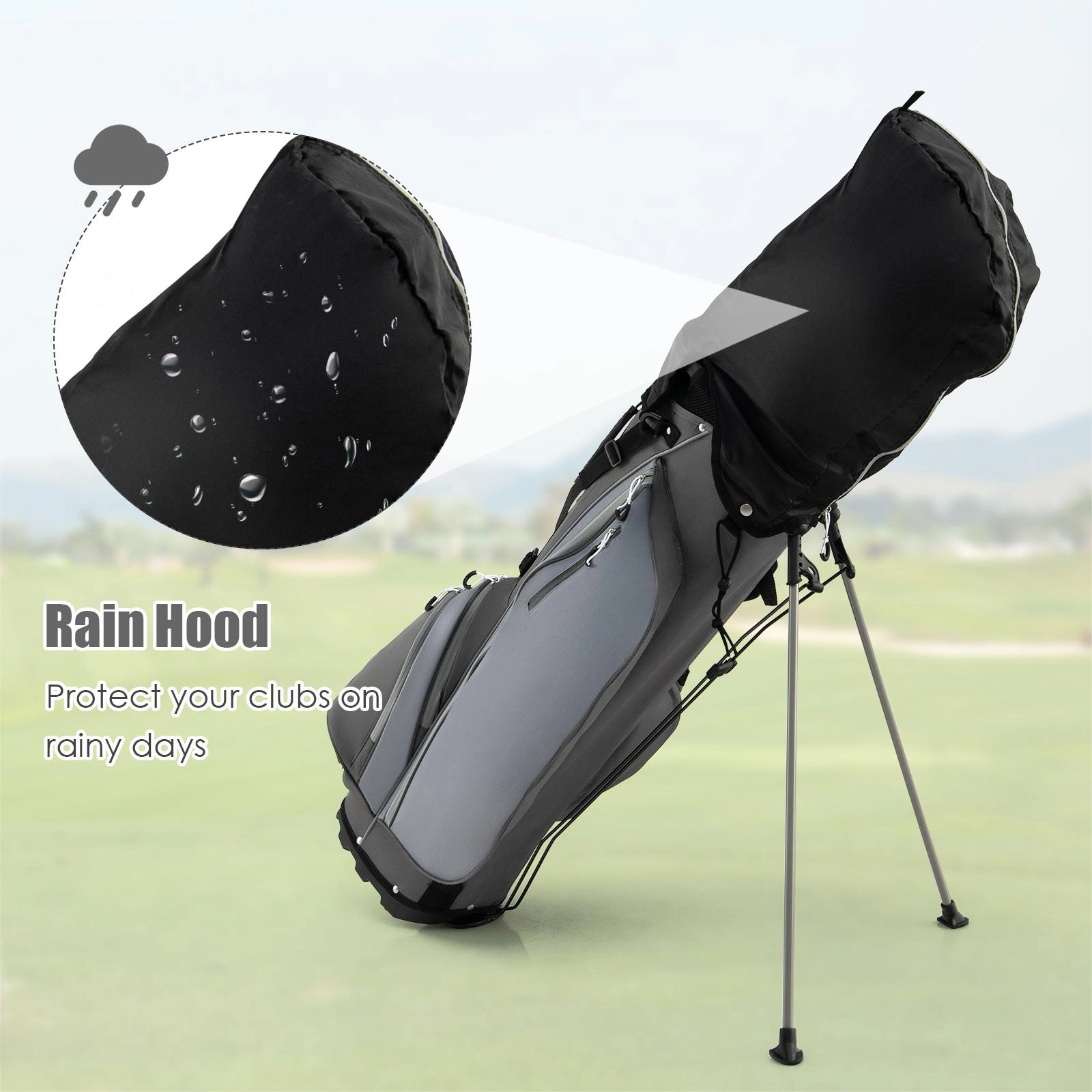SUGIFT Gray 34-in Stand Bag 10-Piece Mens Complete Golf Club Package Set