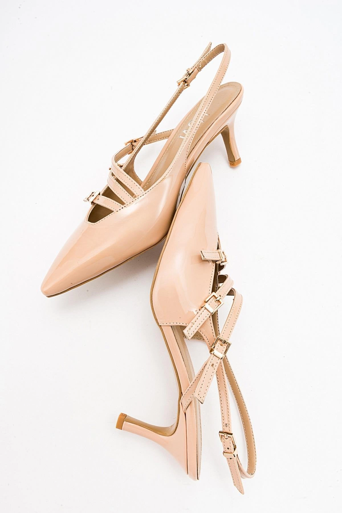 Prologue Shoes Womens Magra Pointed-Toe Slingback Stiletto