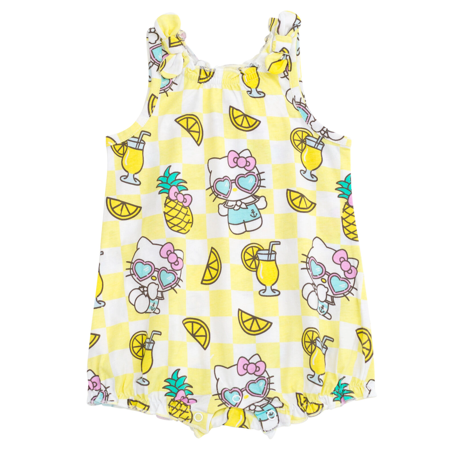 Hello Kitty Baby Girls' Sleeveless One Piece Bubble Romper