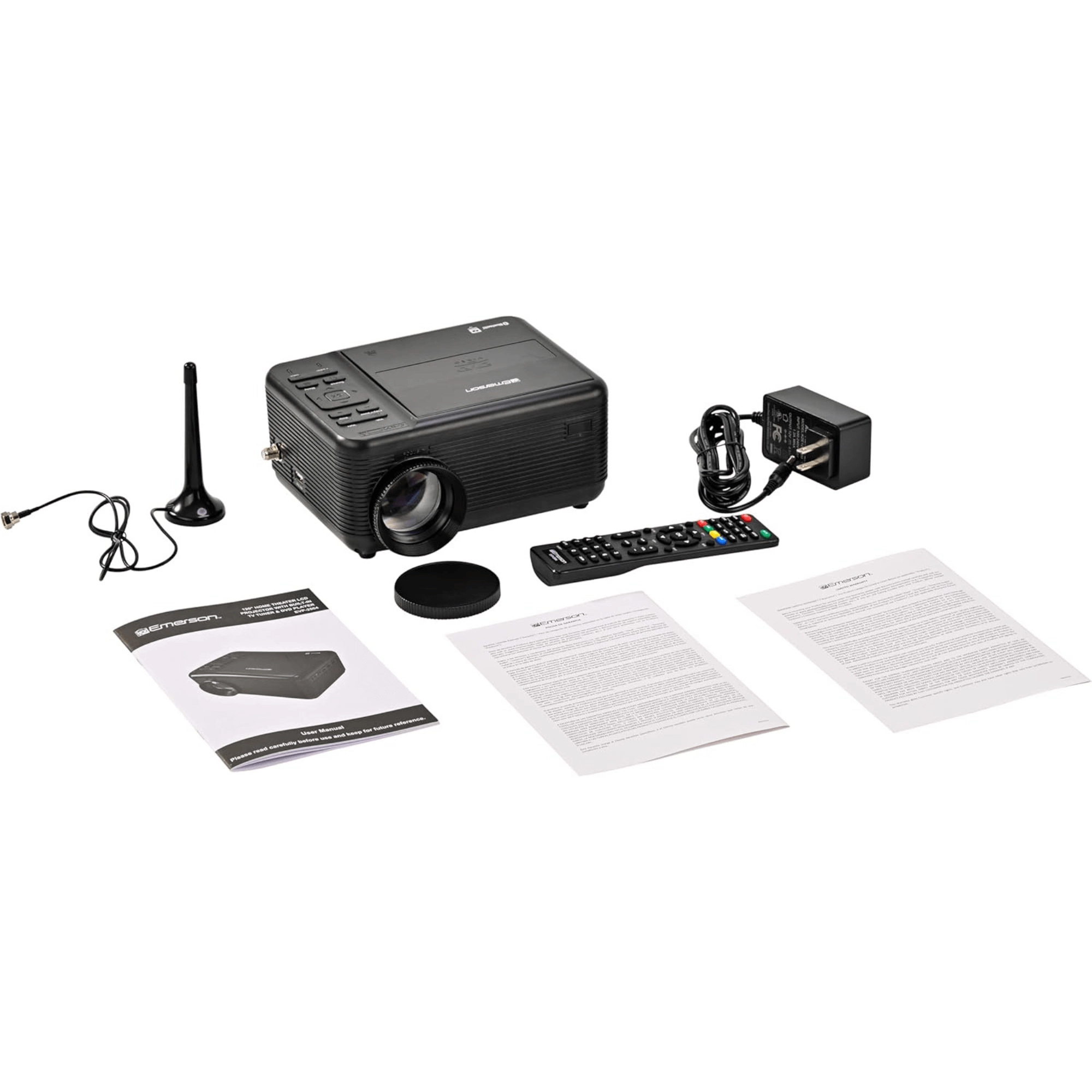 Emerson 120" Home Theater LCD Projector with Built-In TV Tuner and DVD Player