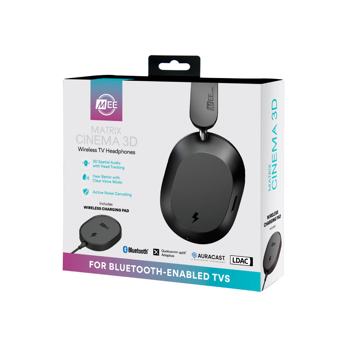 MEE audio Matrix Cinema 3D Wireless Bluetooth Noise Canceling TV Headphones