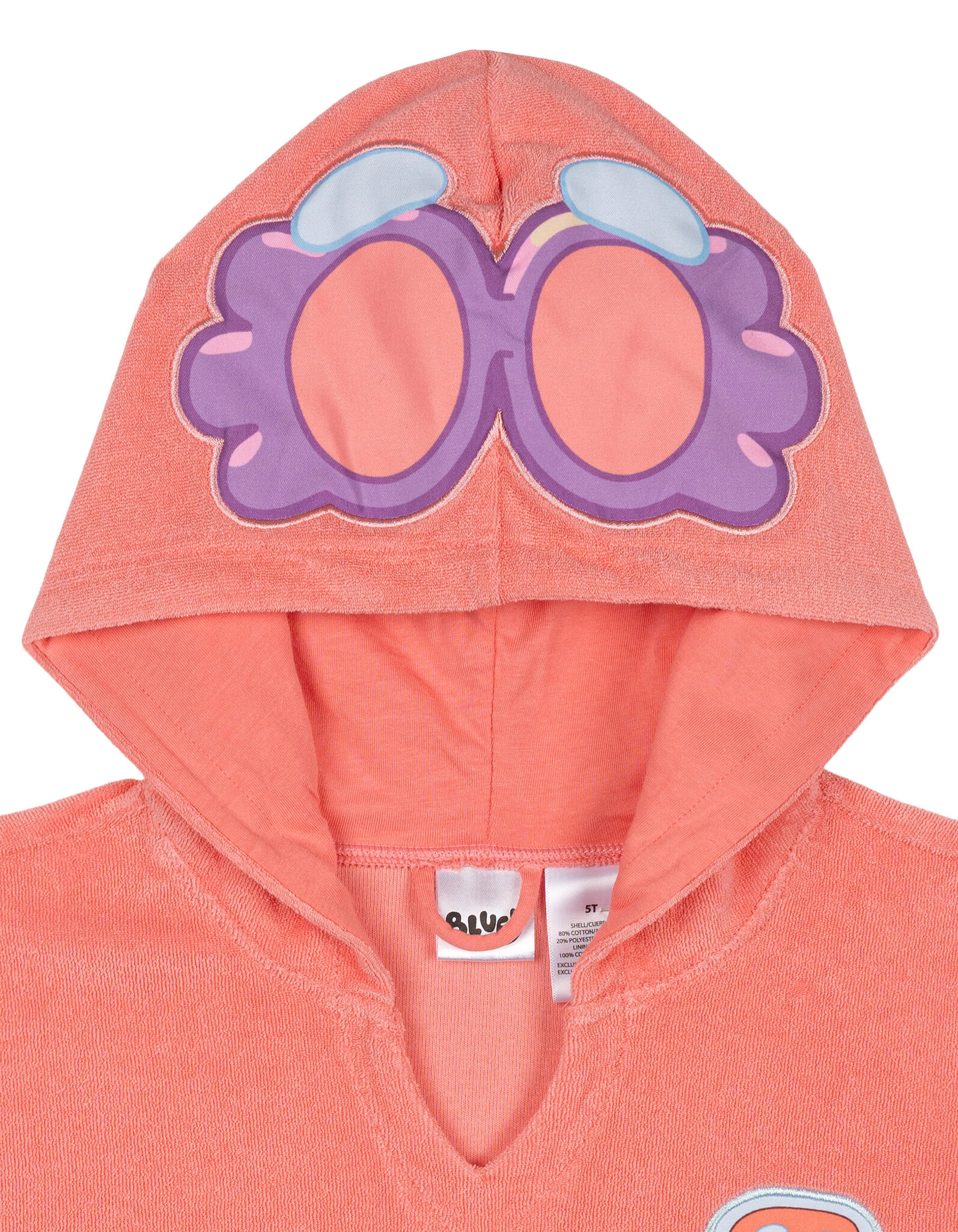 Bluey Girls' Hooded Swimwear Cover-Up