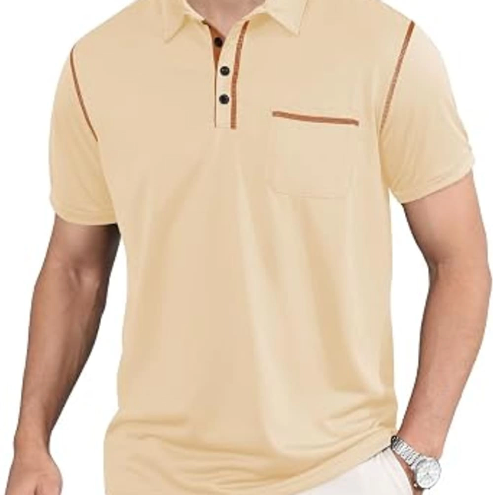 Artisan Haven Mens Short Sleeve Golf Polo Shirt with Pocket