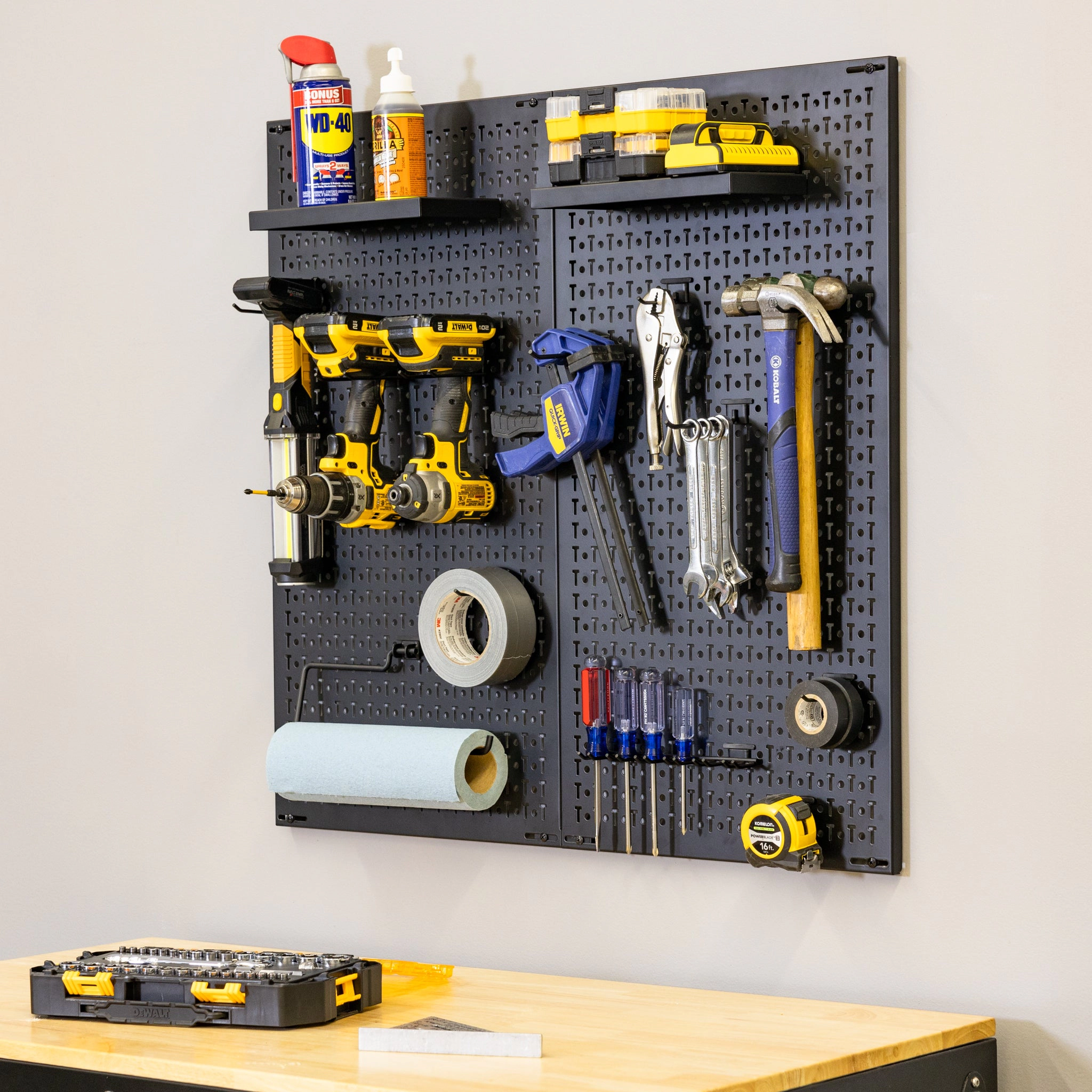 StoreYour 34" x 32" Pegboard, 13 Attachments