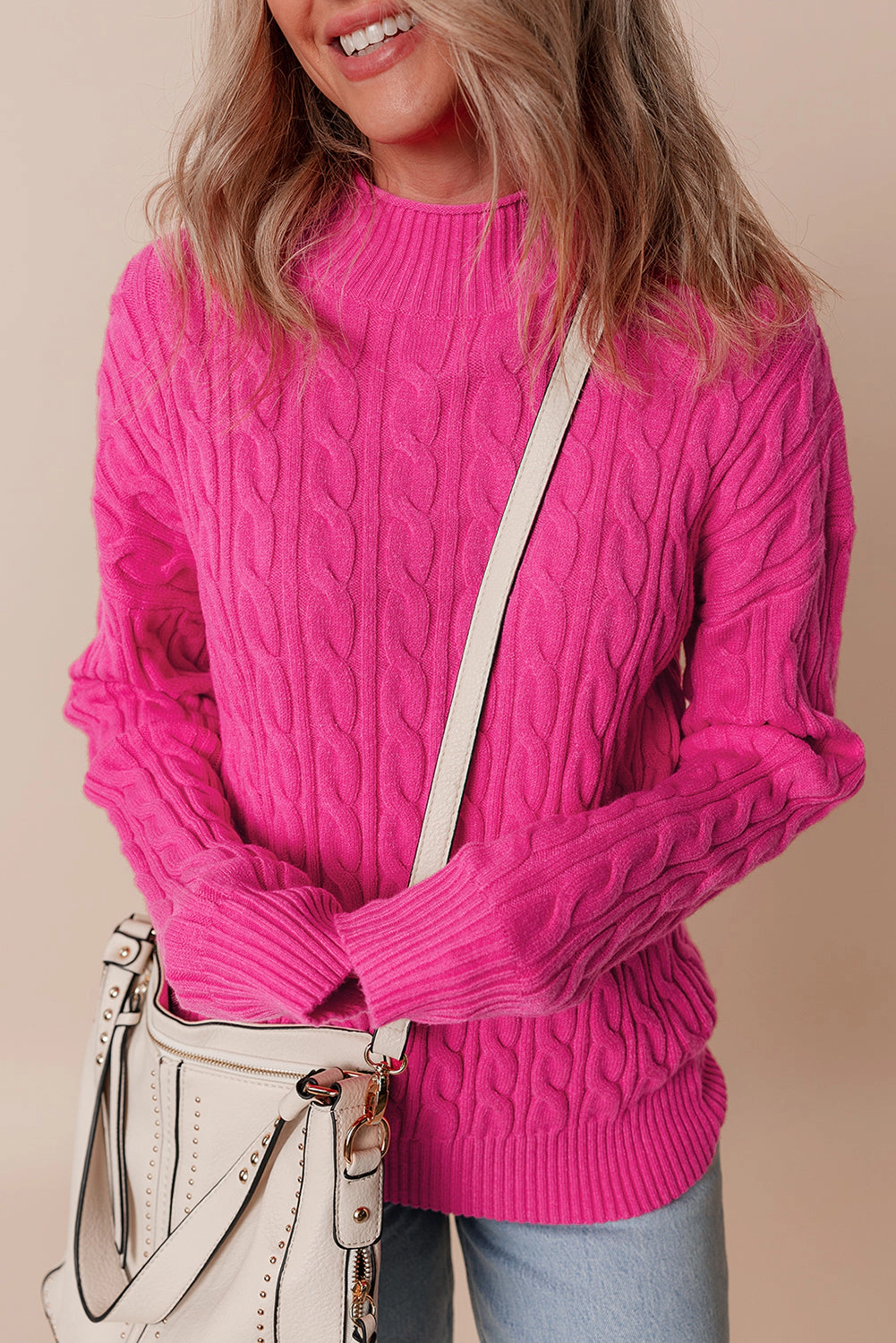 Threaded Pear Women's Lola High Drop Shoulder Sweater