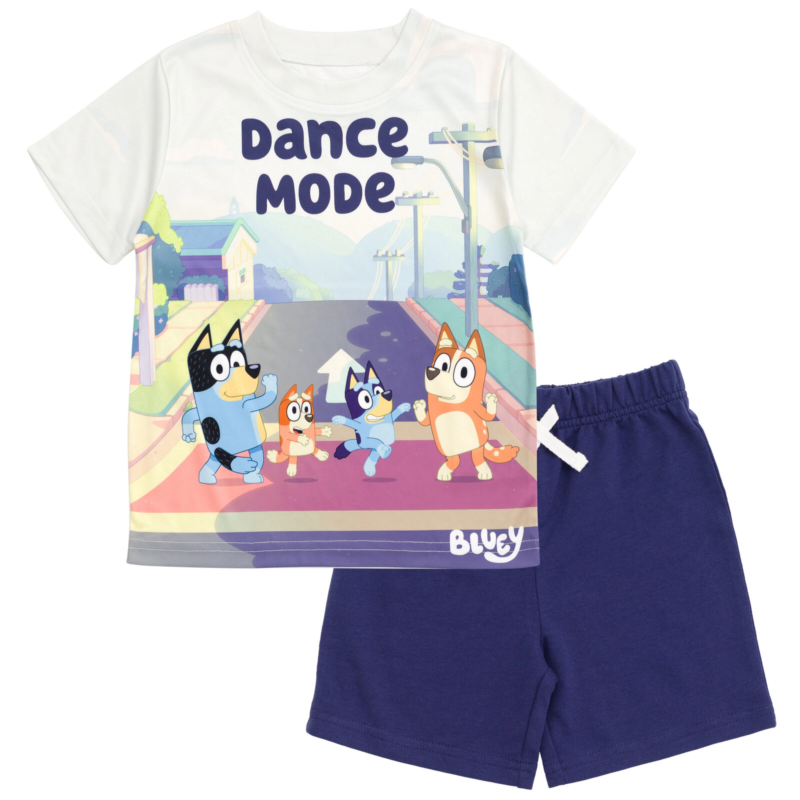 Bluey Boys' 2-Piece T-Shirt and Shorts Set