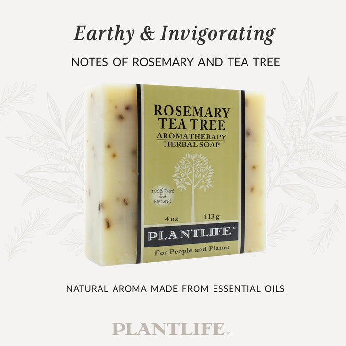Plantlife Rosemary Tea Tree Aromatherapy Herbal Soap