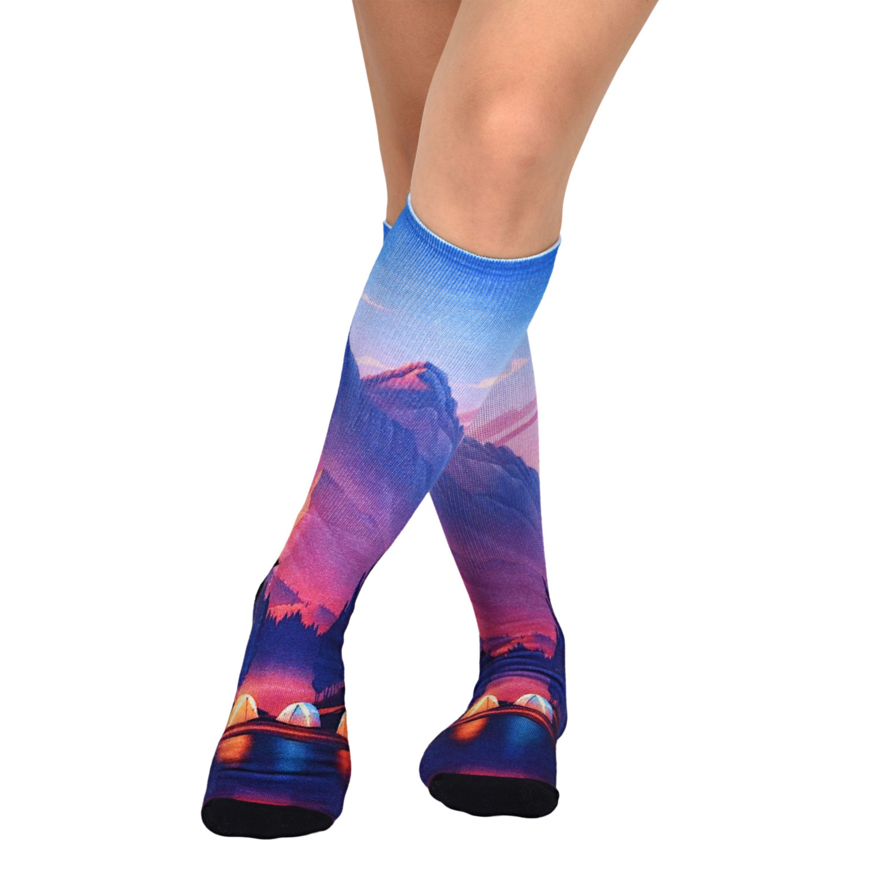 Wear Sierra Men's Pair Pack Knee-High Socks