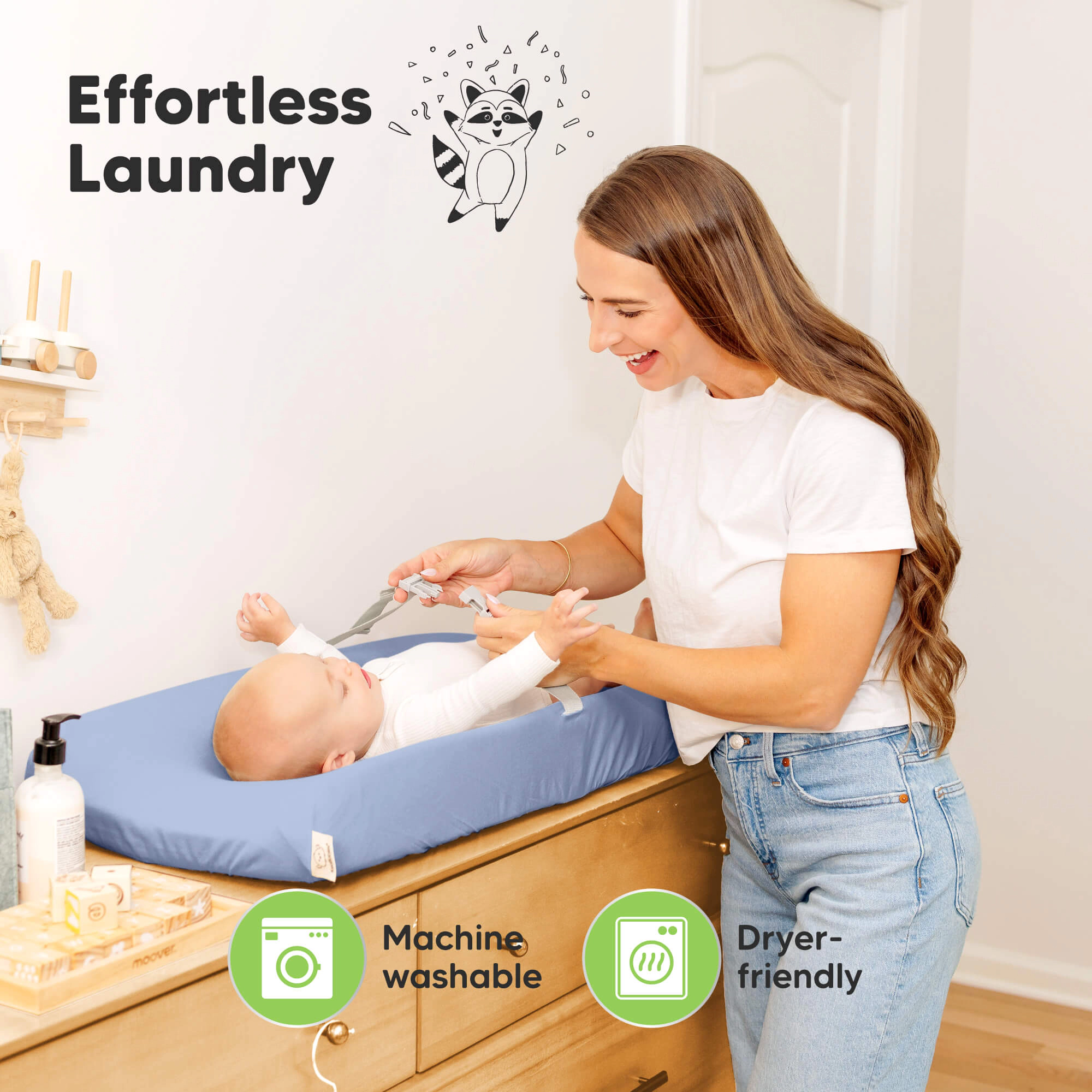 KeaBabies 2-Pack Soothe Changing Pad Covers