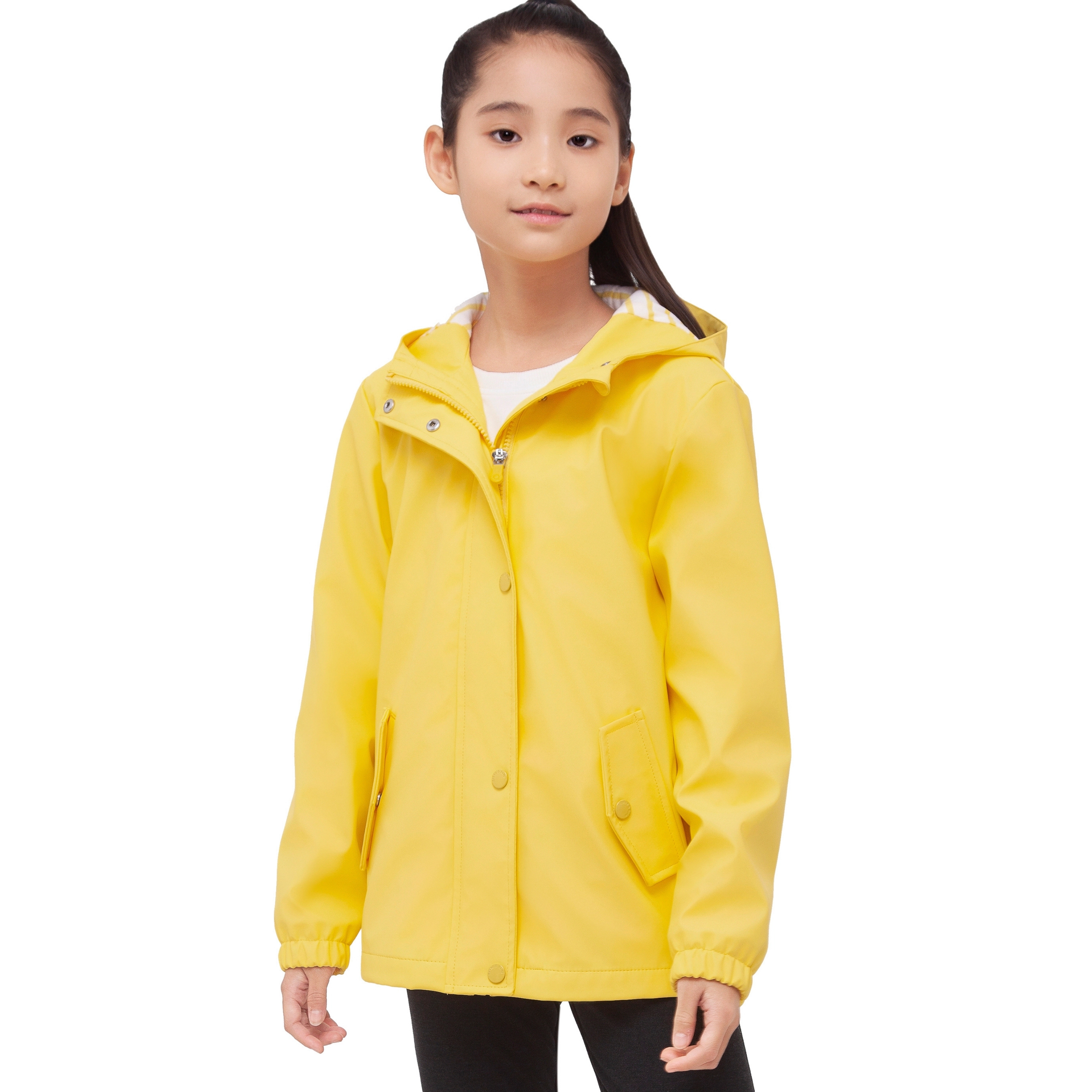 Rokka&Rolla Little & Big Kid Girls Waterproof Rain Jacket