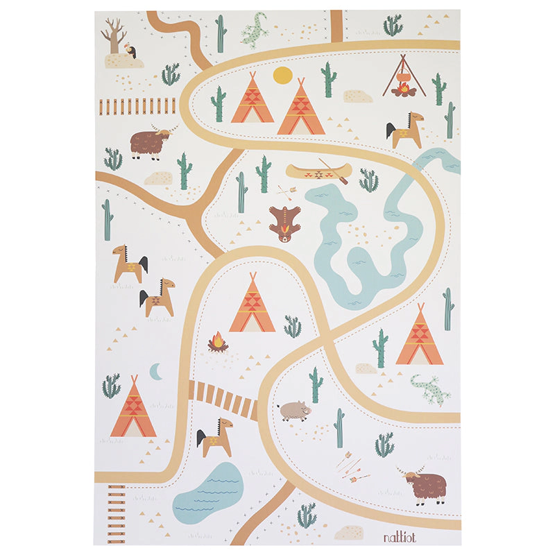 Nattiot Vinyl Playrug Super Western