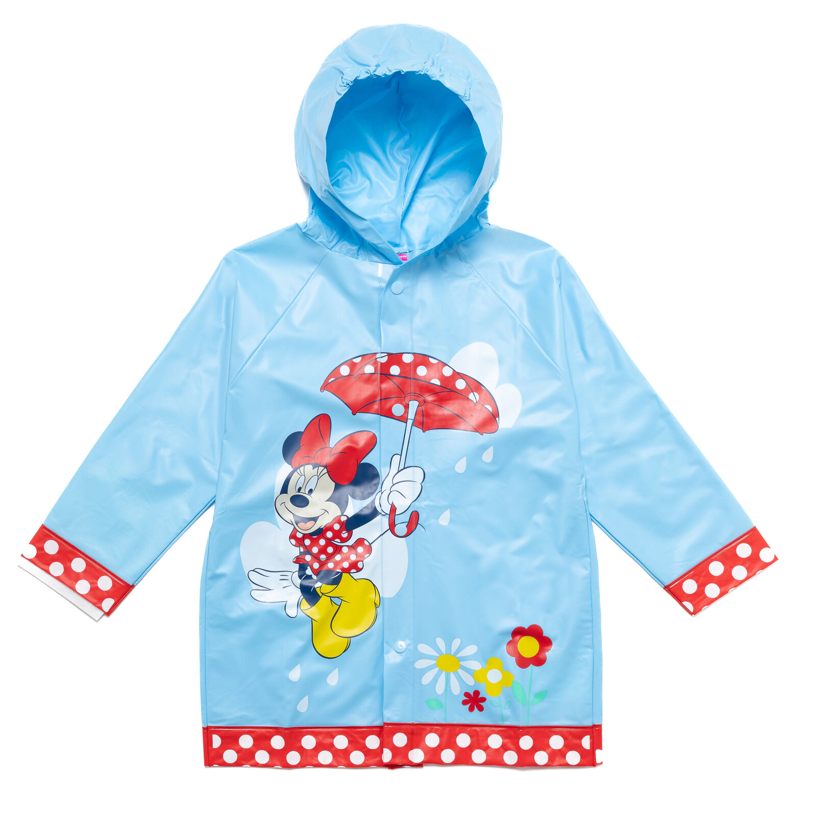 Disney Minnie Mouse Girls' Hooded Rain Jacket