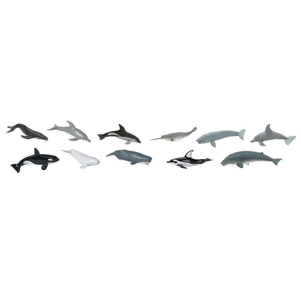 Safari Ltd. - Whale & Dolphins TOOB - contains 11 Mini Figurines