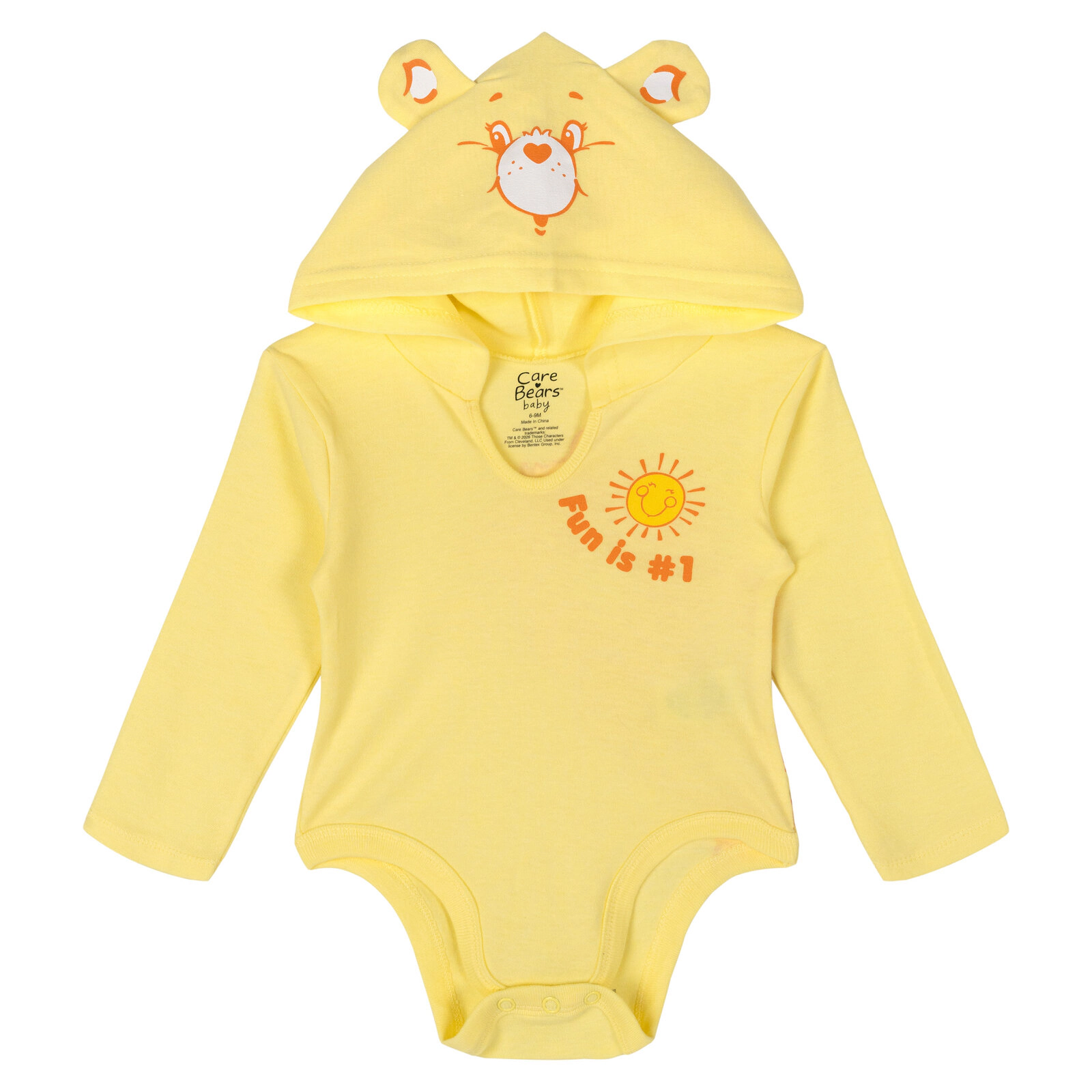 Care Bears Baby Girls' 3-Pack Cosplay Hooded Creepers