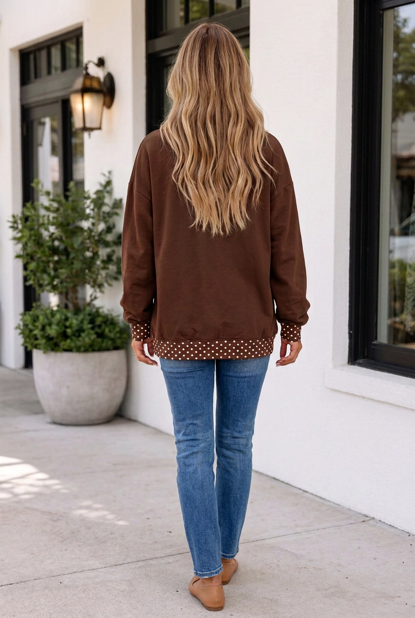 Threaded Pear Women's Avianna Season Pumpkin Graphic Sweatshirt