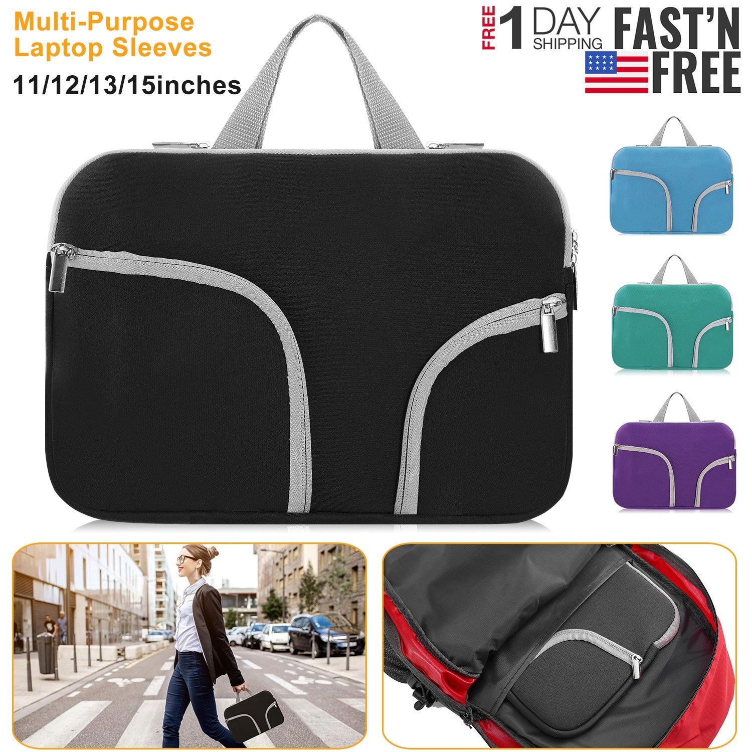 GBruno Neoprene 13 Laptop Sleeve Bag