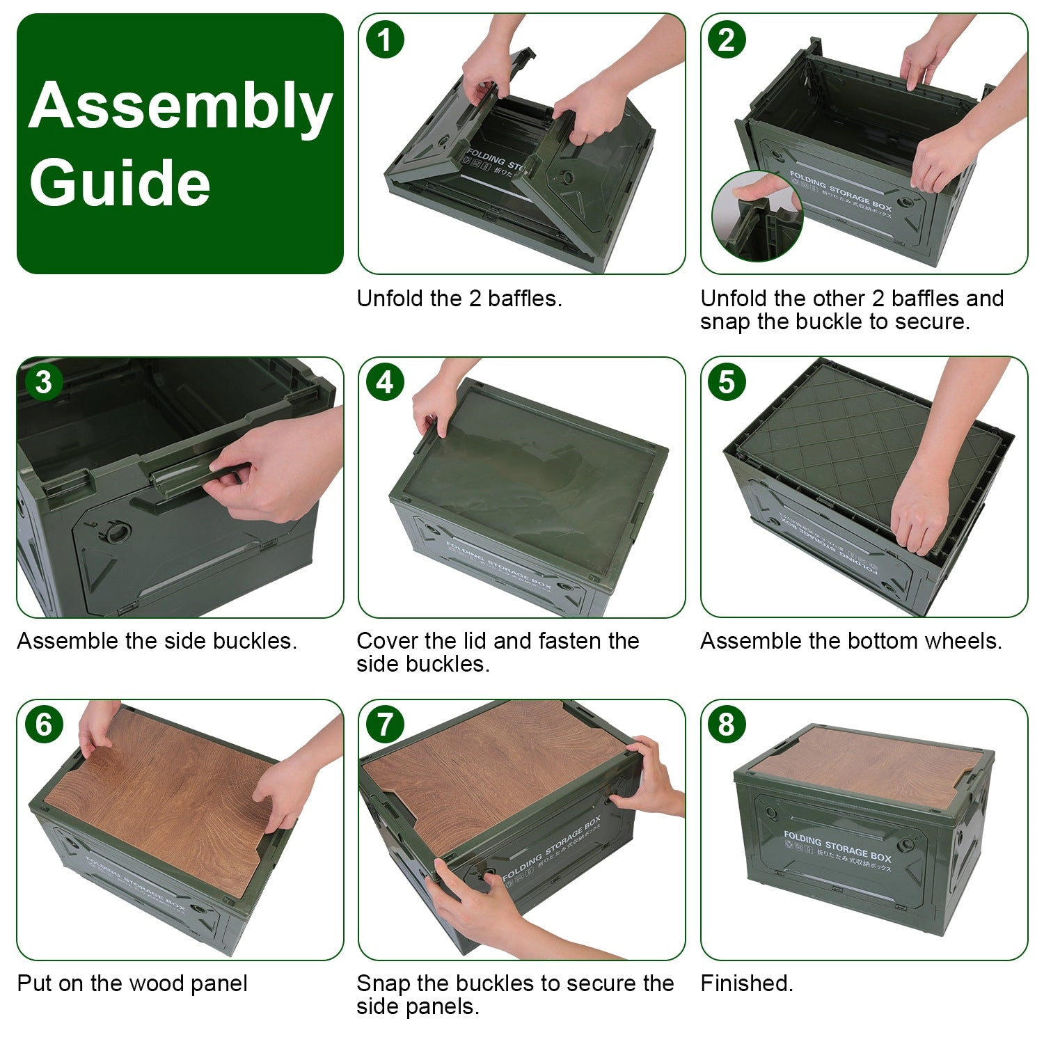 GBruno Collapsible Storage Bin With Cutting Board Lid