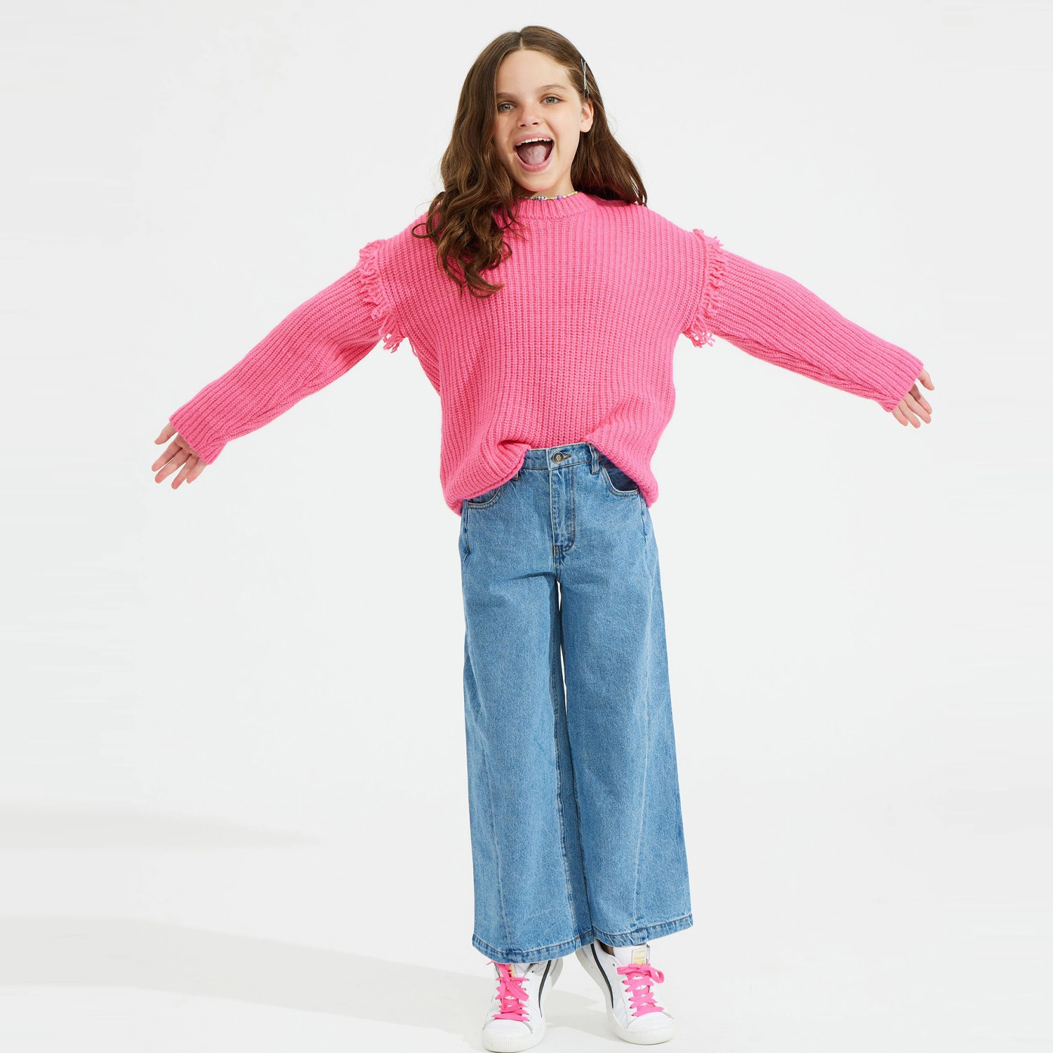 Rockets of Awesome Fringe Sweater for Girls
