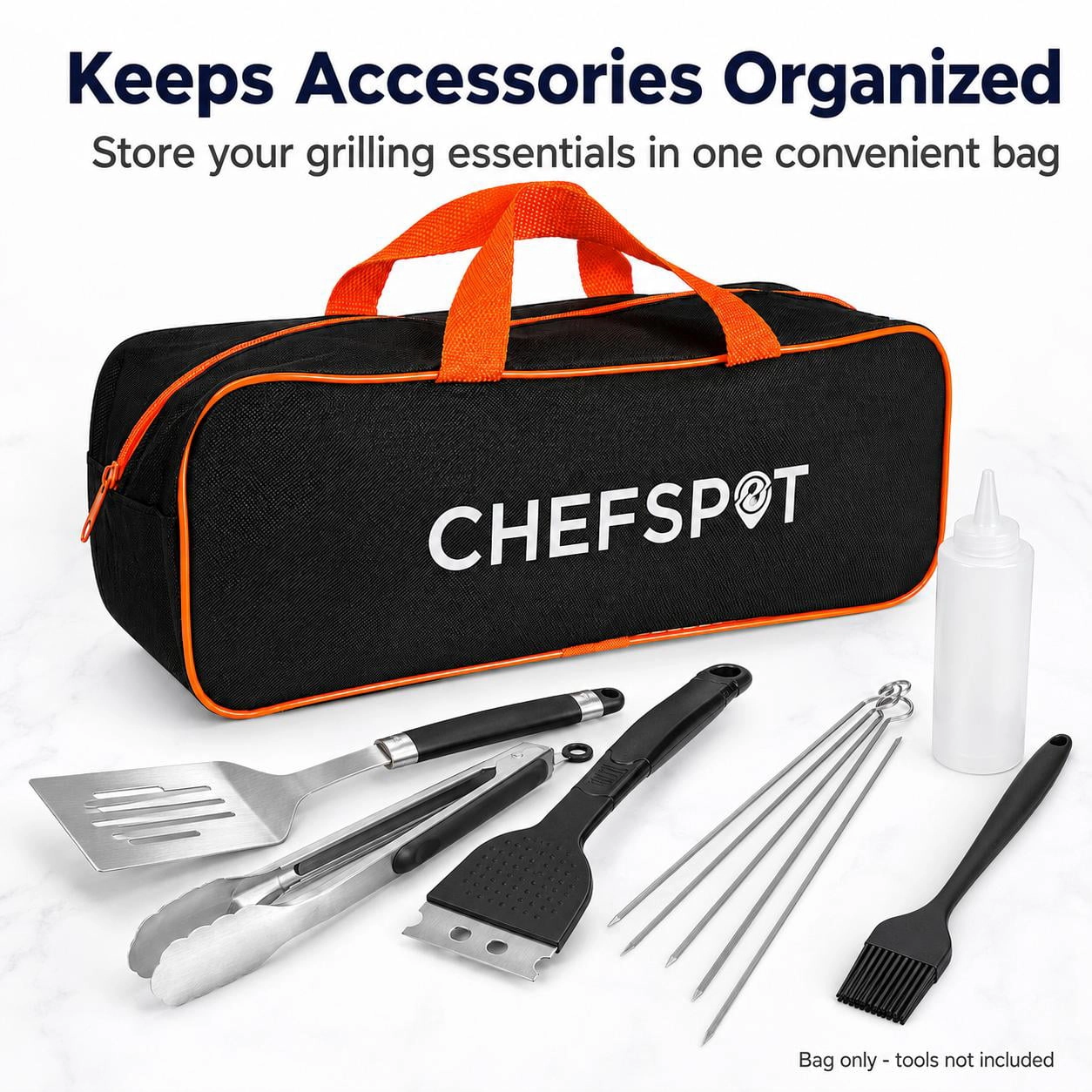 CHEFSPOT Grill Tool Storage Bag With Reinforced Handles