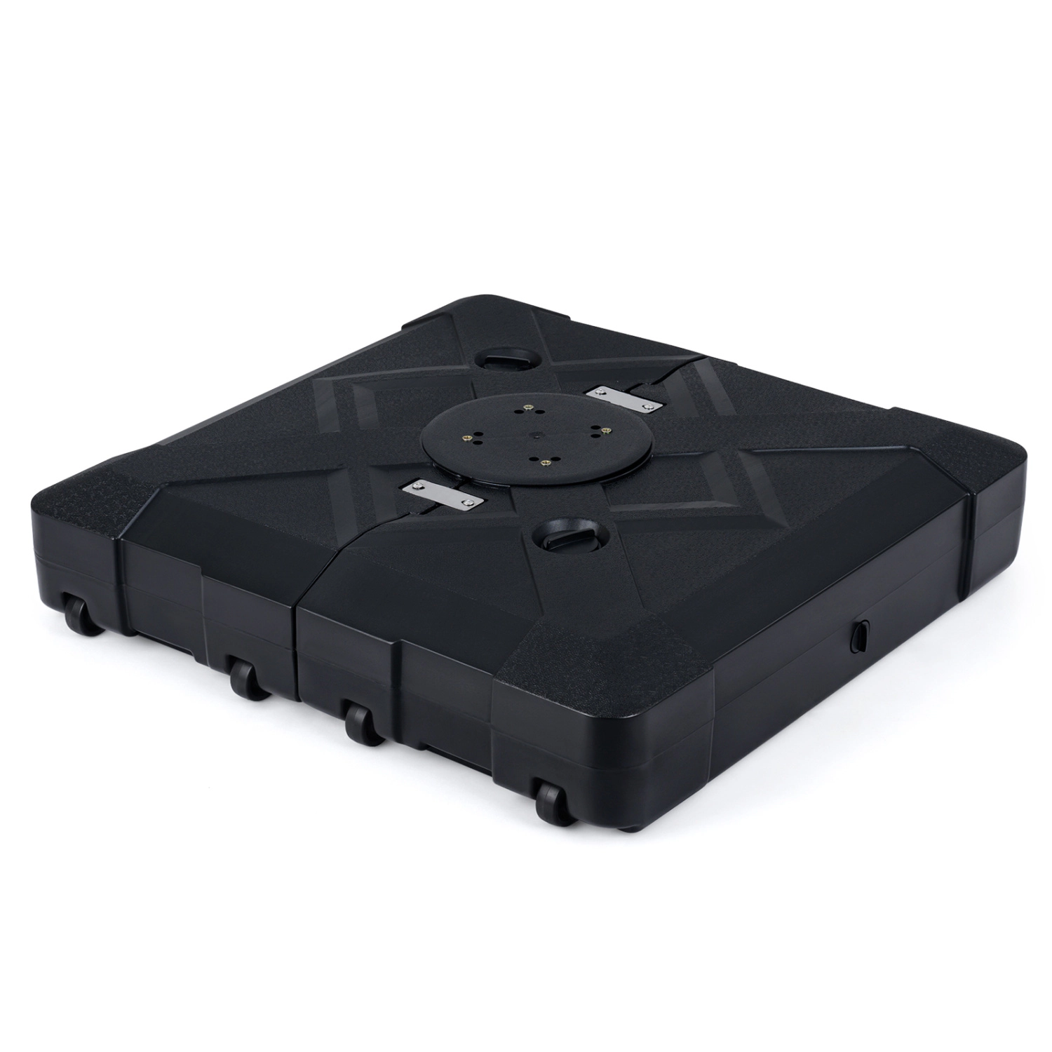 Slickblue Outdoor Umbrella Base with Wheels Fillable Water Sand 220–348 lbs Support Cantilever Stand
