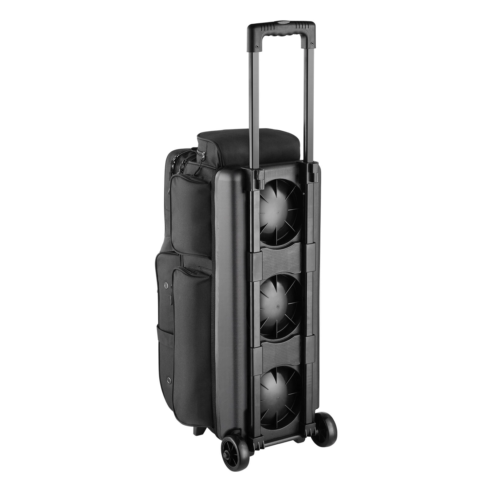 HONGGE Bowling Ball Bag, Double Roller Bowling Bag with Wheels