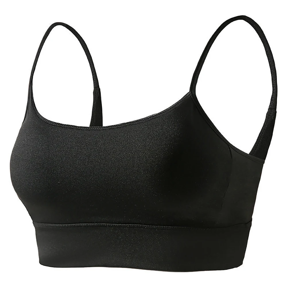Wardrobe Whimsy Women Racerback Sports Bra Thin Strap Yoga Fitness Bralette