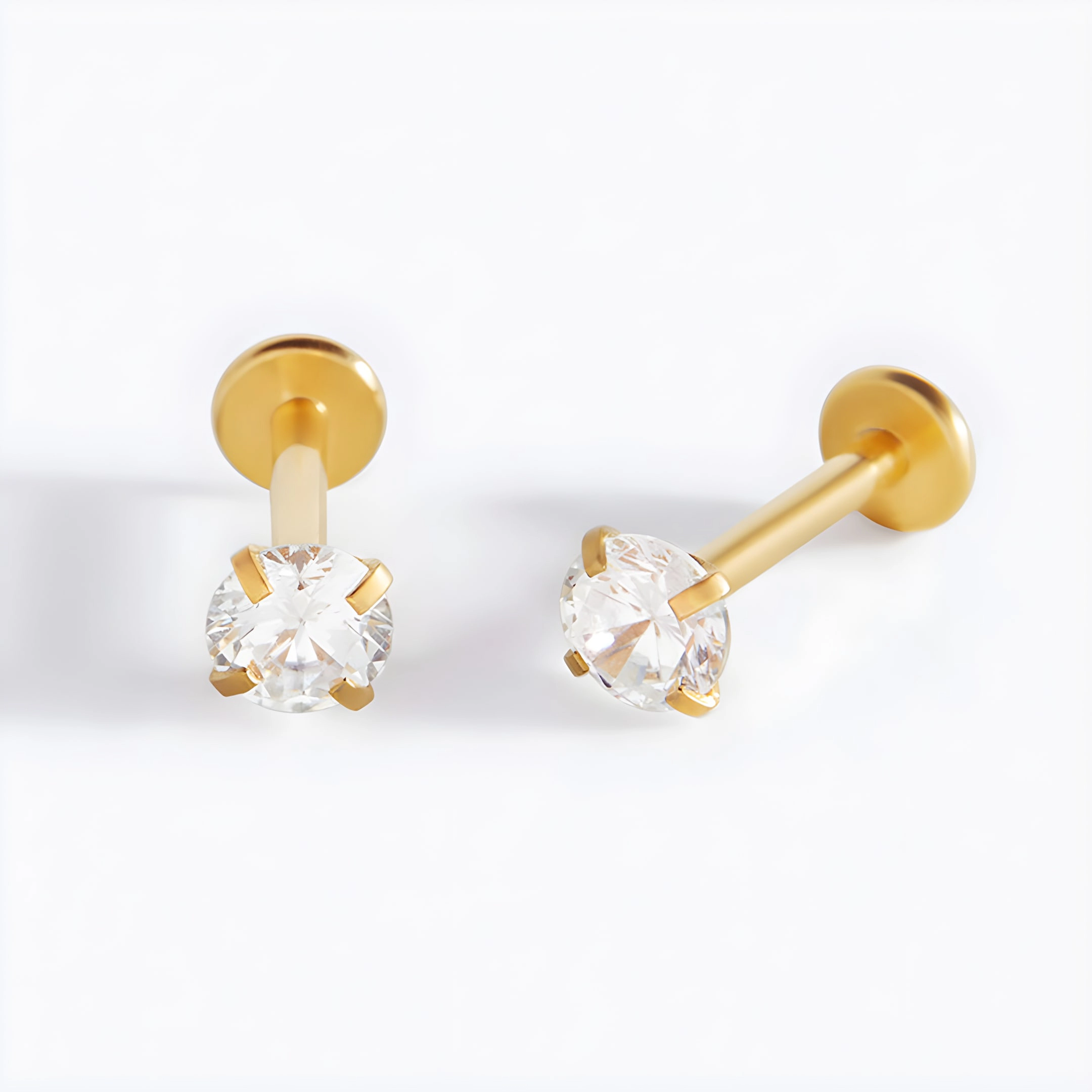 Mint & Lily Women's Crystal Flatback Stud Earrings