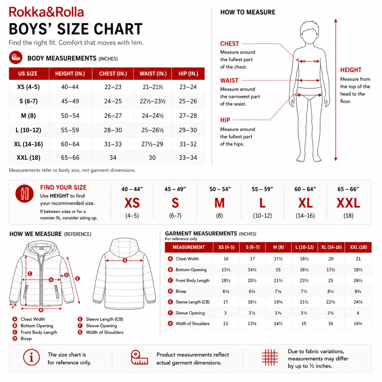 Rokka&Rolla Little & Big Kid Boys Reversible Puffer Jacket