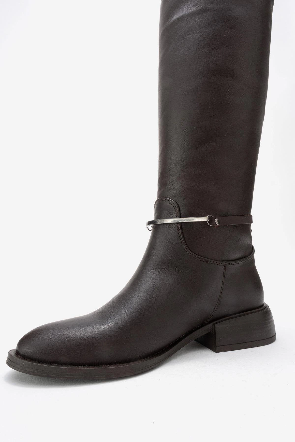 Forever & Always Womens Ansel Leather Riding Boot
