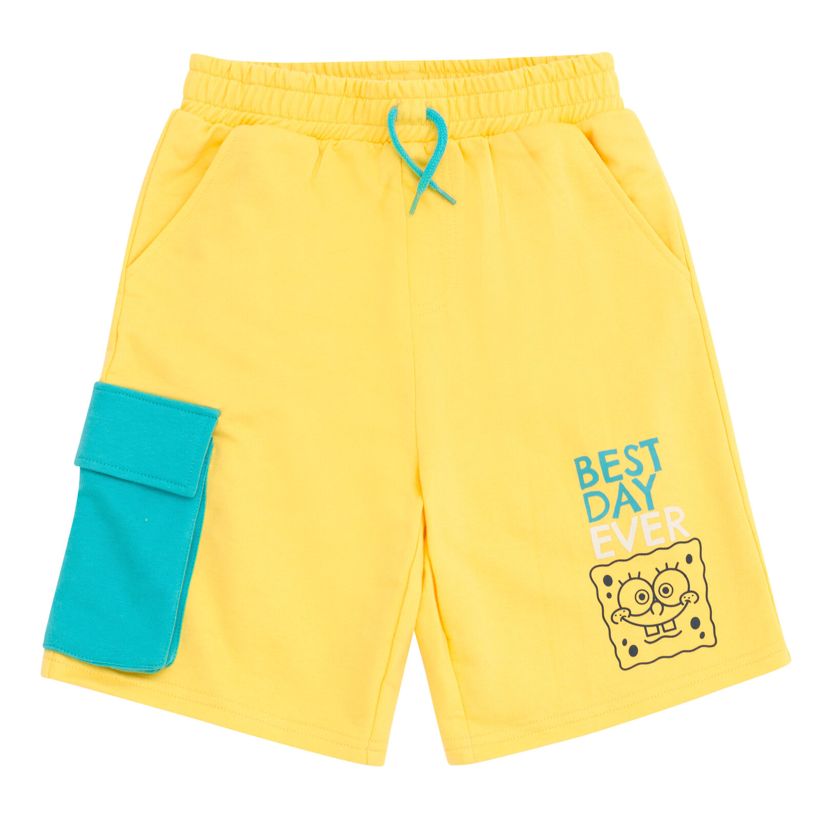 SpongeBob SquarePants Boys' 2-Piece Hooded Tee and Shorts Set