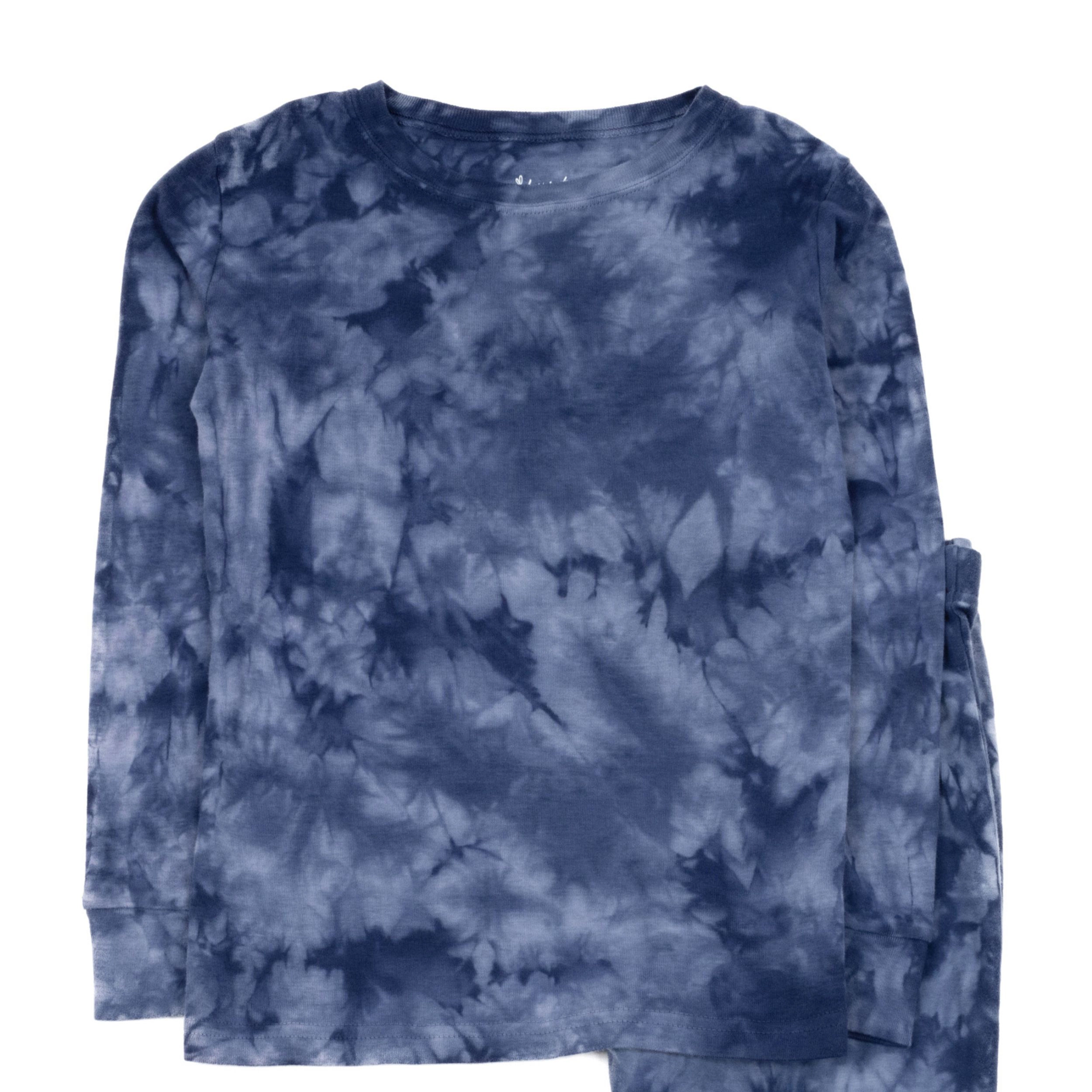 Leveret Kids 2-Piece Tie Dye Mix Cotton Snug Fit Pajama Set