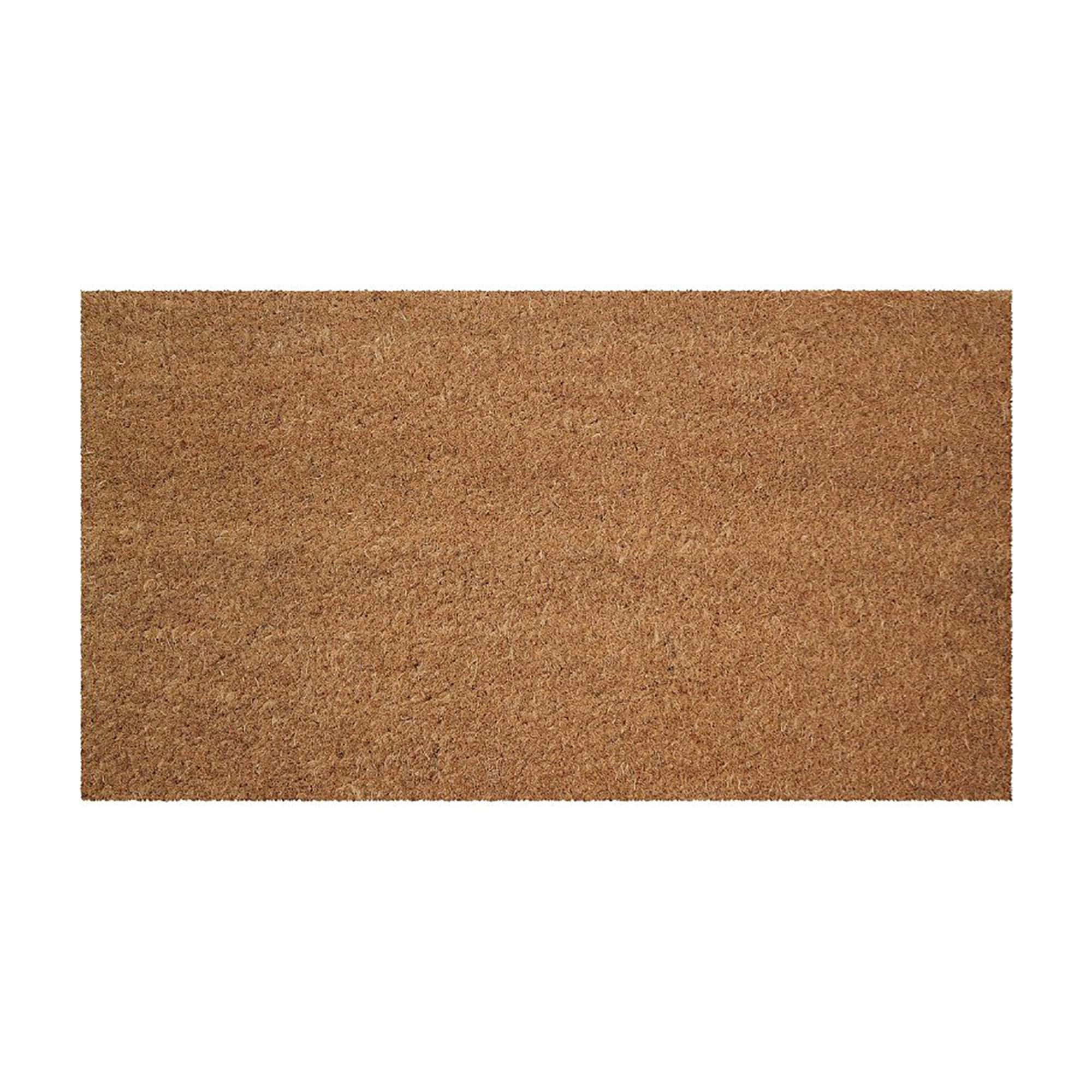 Evideco French Home Goods Natural Classic Coir Doormat 24 x 13 Inches