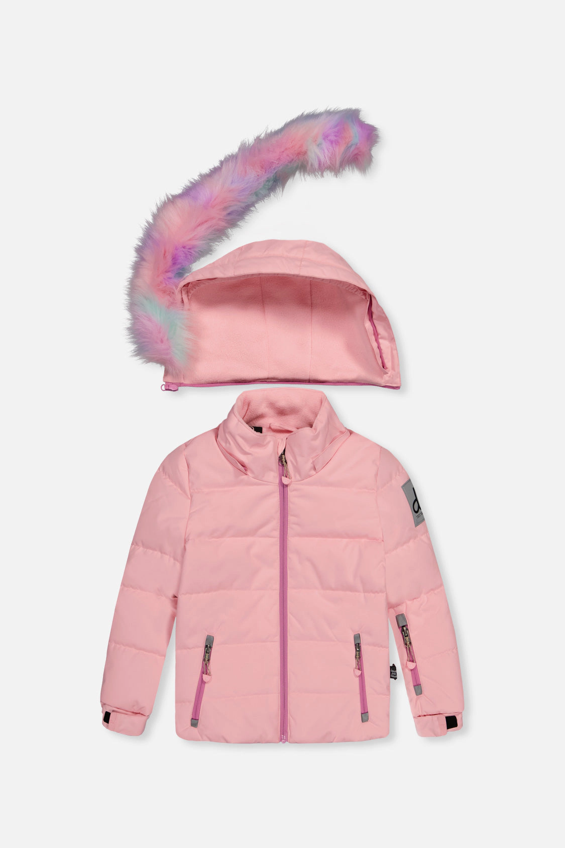 Deux par Girls Two Piece Play Snowsuit with Hooded Jacket and Snow Pants