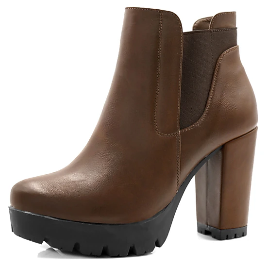 BLISSFUL STEP Women's Chunky High Heel Platform Ankle Boots - JCPenney